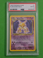 Pokemon TCG - Alakazam 1/102 VG-EX PSA 4