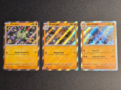 Pokemon TCG - Mankey 169 Evolution Line Paldean Fates