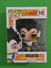 Dragon Ball Z Signed Vegeta Christopher Sabat Pop Vinyl Collection