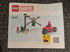 LEGO Marvel 76275 motorcycle chase spider man vs doc ock Complete