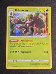 Pokemon TCG - Rillaboom SWSG006 Sword & Shield Pre Release Promo