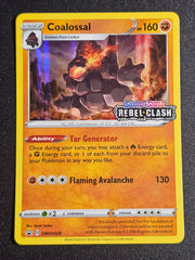Pokemon TCG - Coalossal SWSH024 Rebel Clash Pre Release Promo