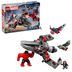 LEGO Marvel Captain Ameriva vs. Red Hulk Battle