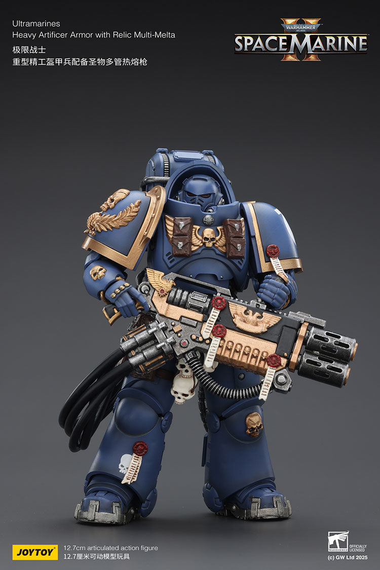 Joytoy Warhammer - Ultramarines Heavy Artificer Armor with Relic Multi-Melta