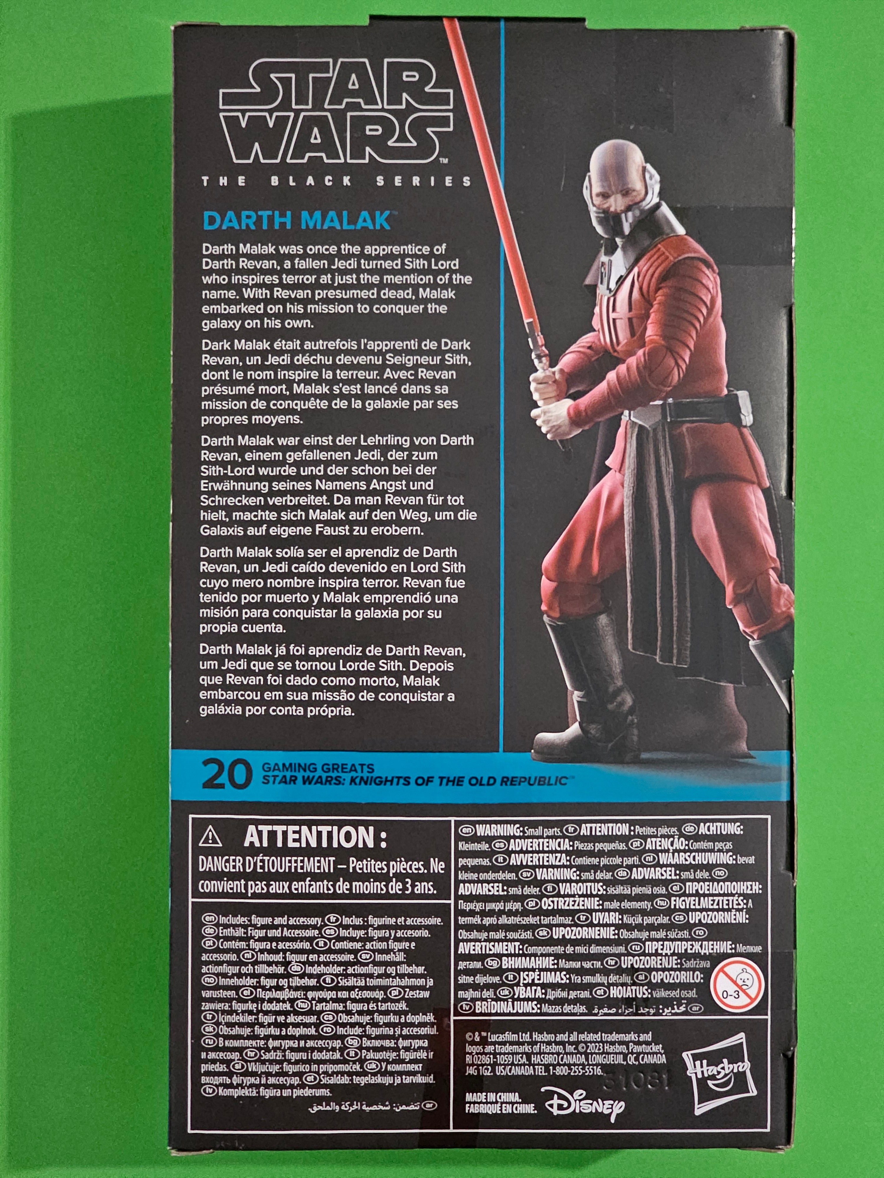 Star Wars The Black Series Darth Malak