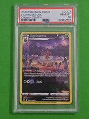 Pokemon TCG - Kricketune GG02 Crown Zenith PSA 10