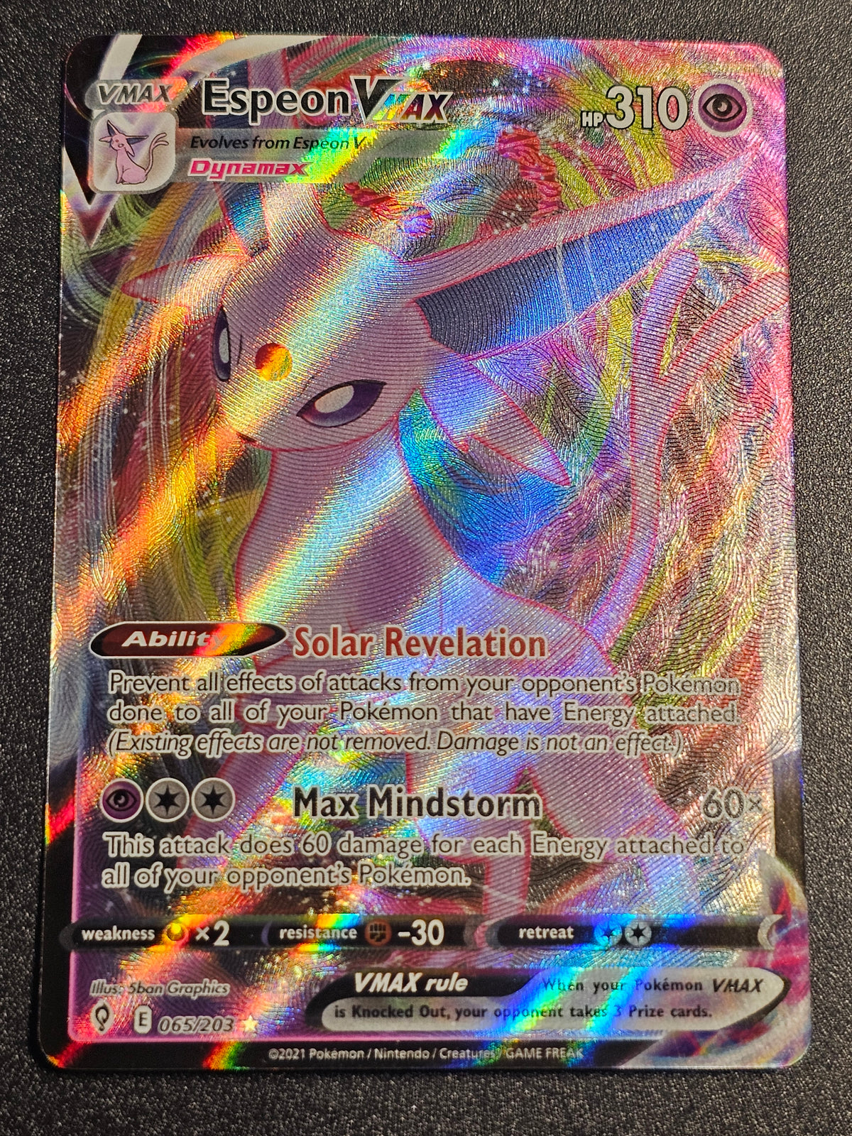 Pokemon TCG - Espeon Vmax 065/203