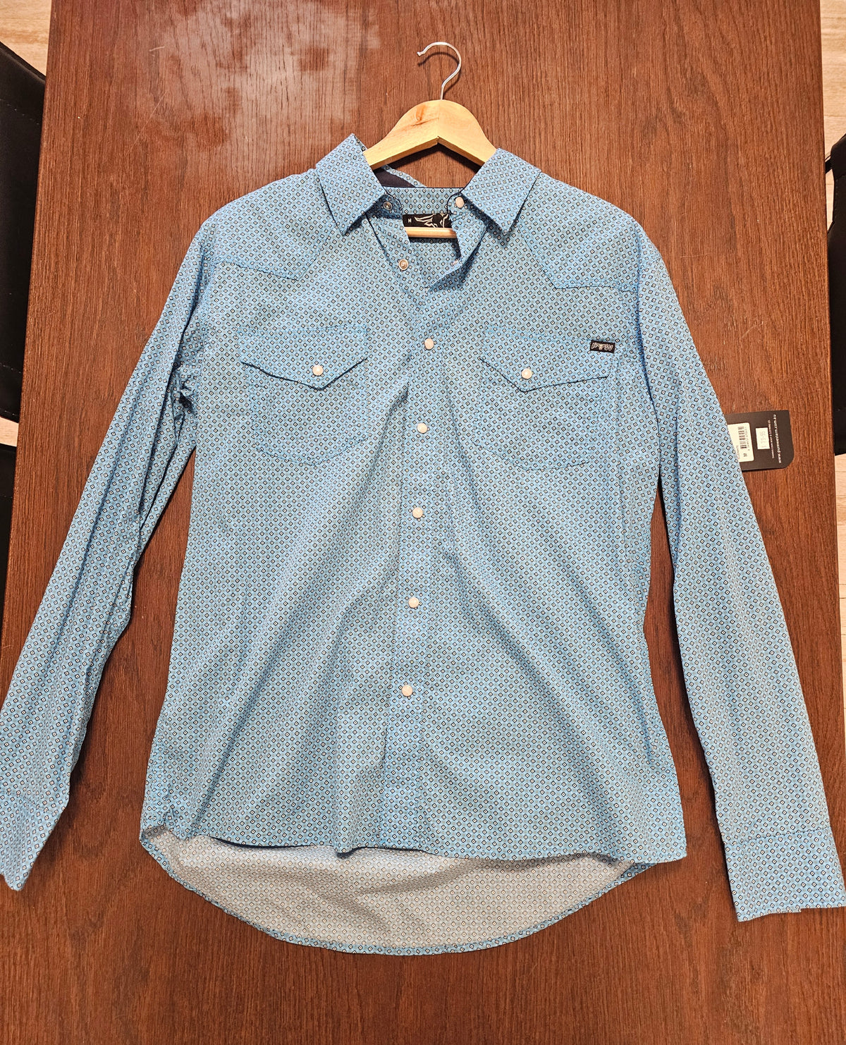 Men's Roy Print Western Long Sleeve Shirt M