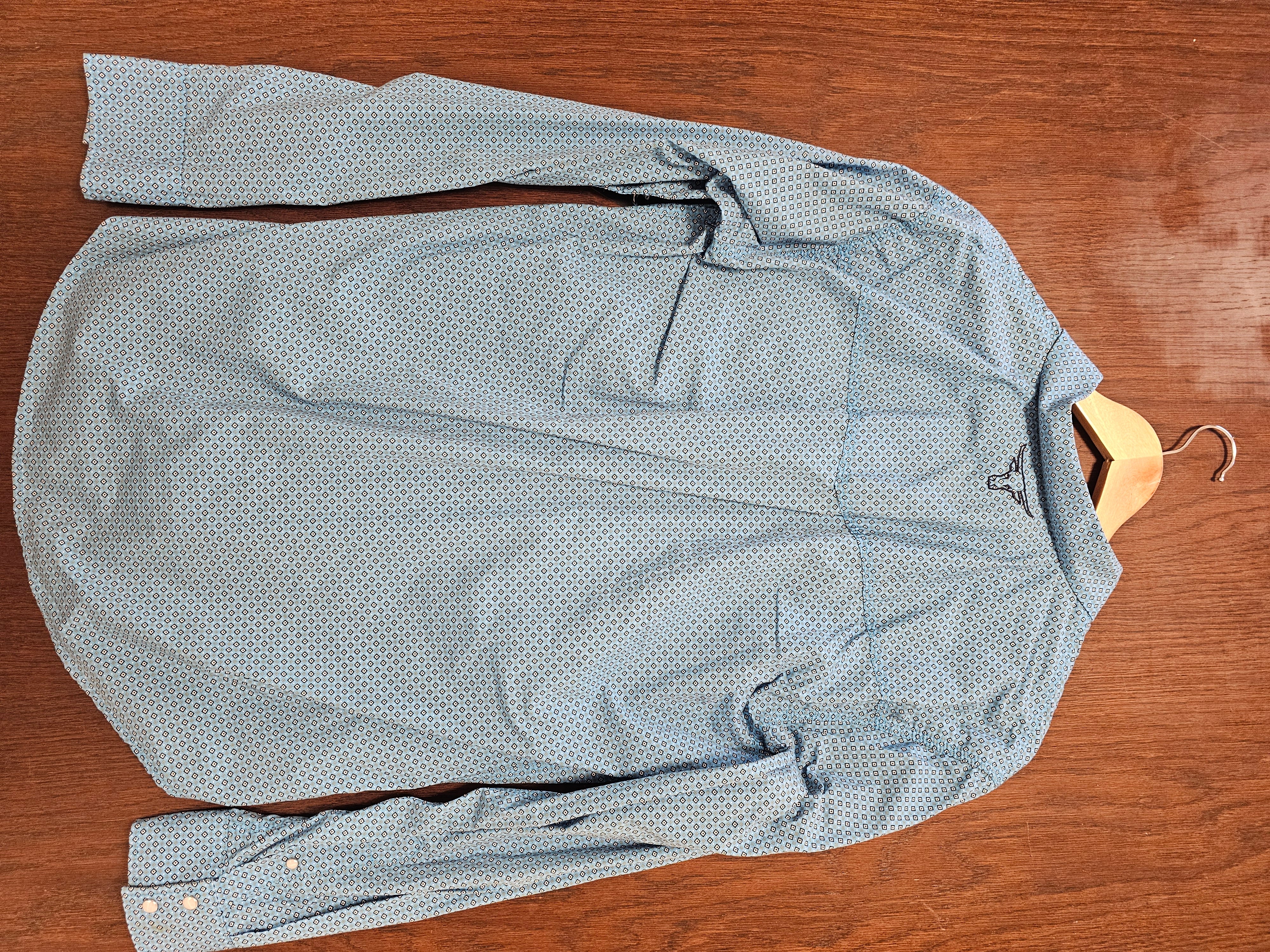 Men's Roy Print Western Long Sleeve Shirt M