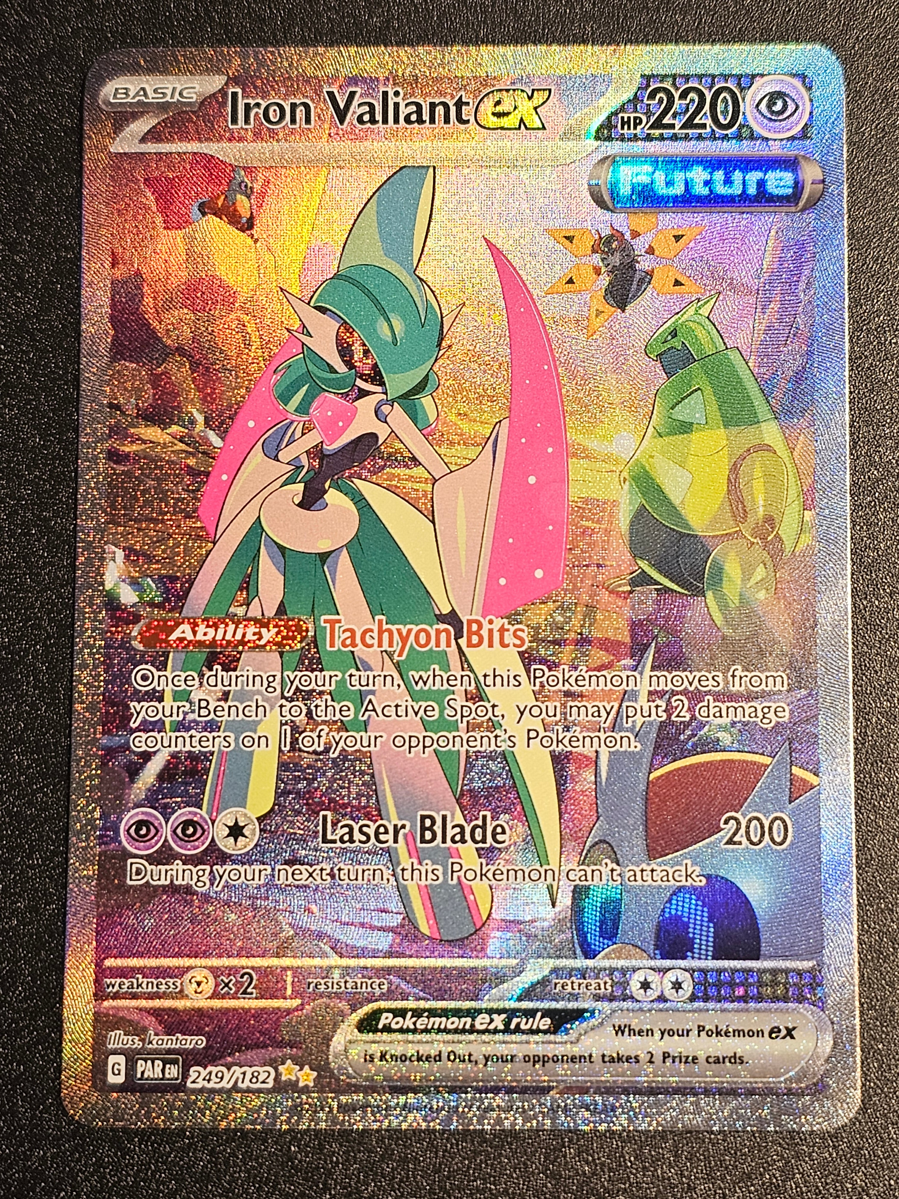 Pokemon TCG - Iron Valiant EX 249/182 Paradox Rift