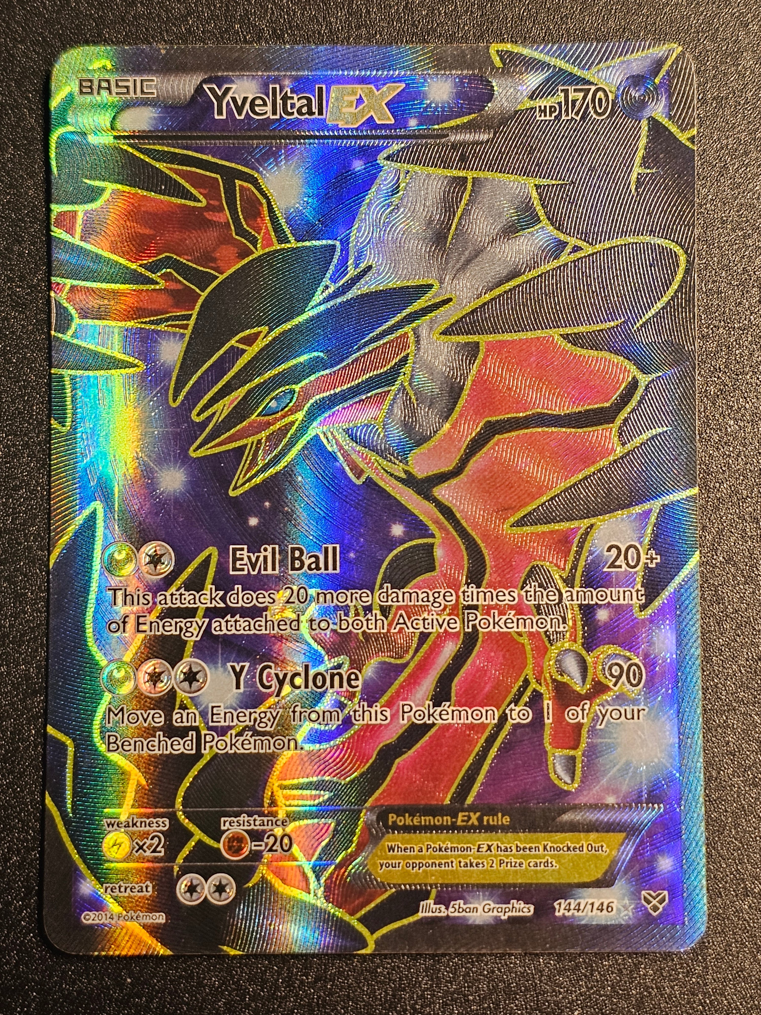 Pokemon TCG - Yveltal EX 144/146 XY Base Set