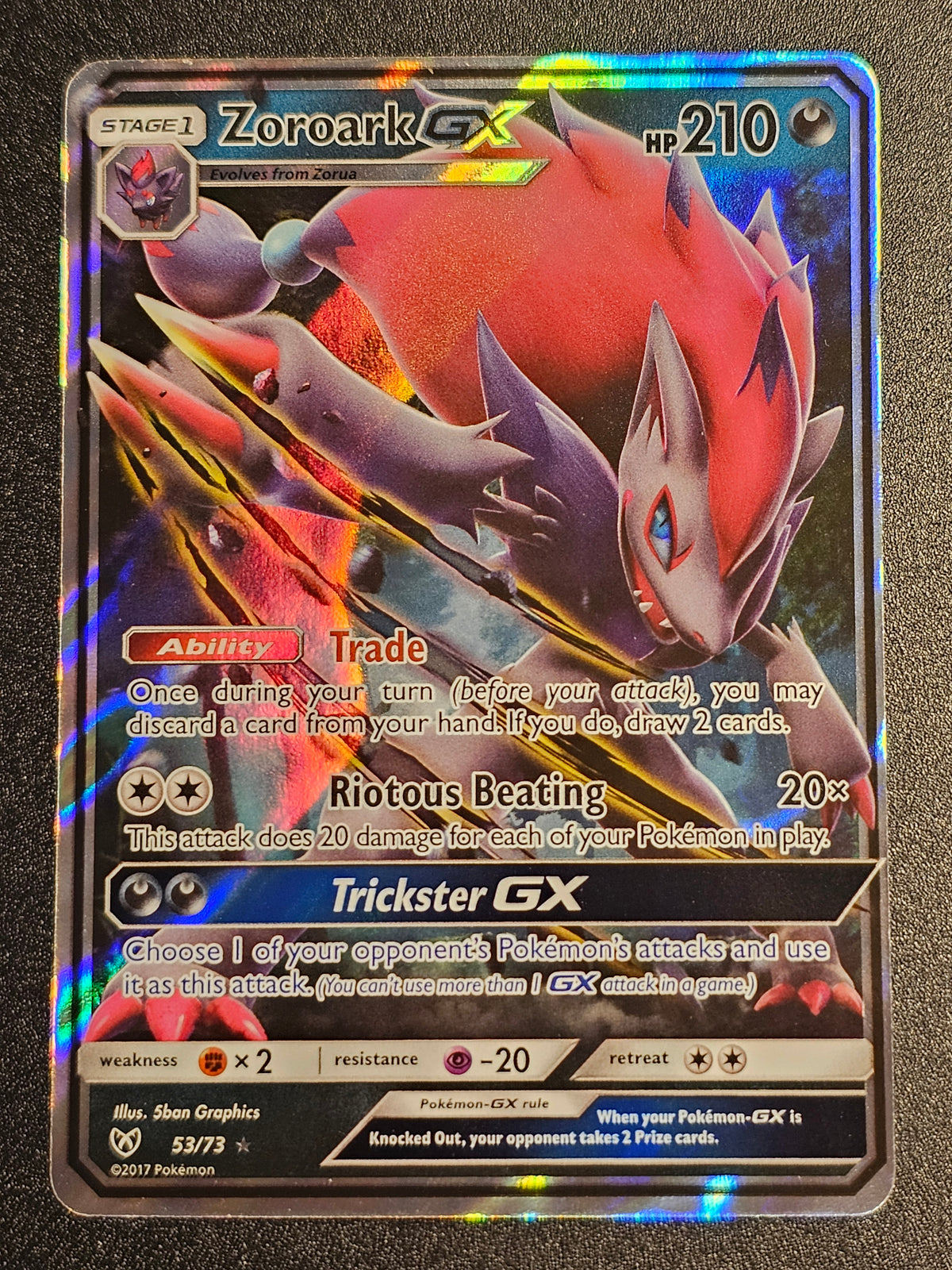 Pokemon TCG - Zoroark GX 53/73 Shining Legends