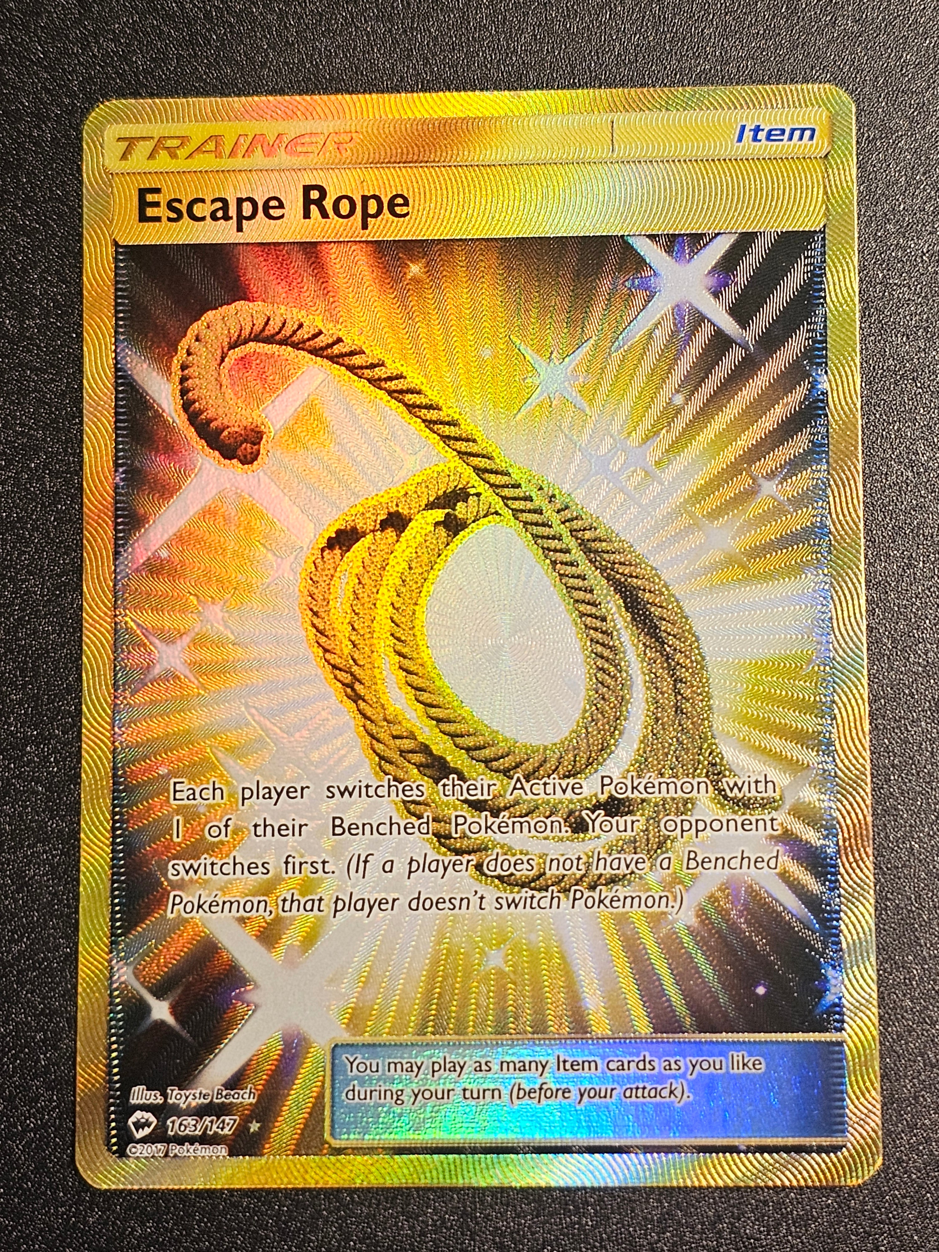 Pokemon TCG - Escape Rope 163/147 Burning Shadows