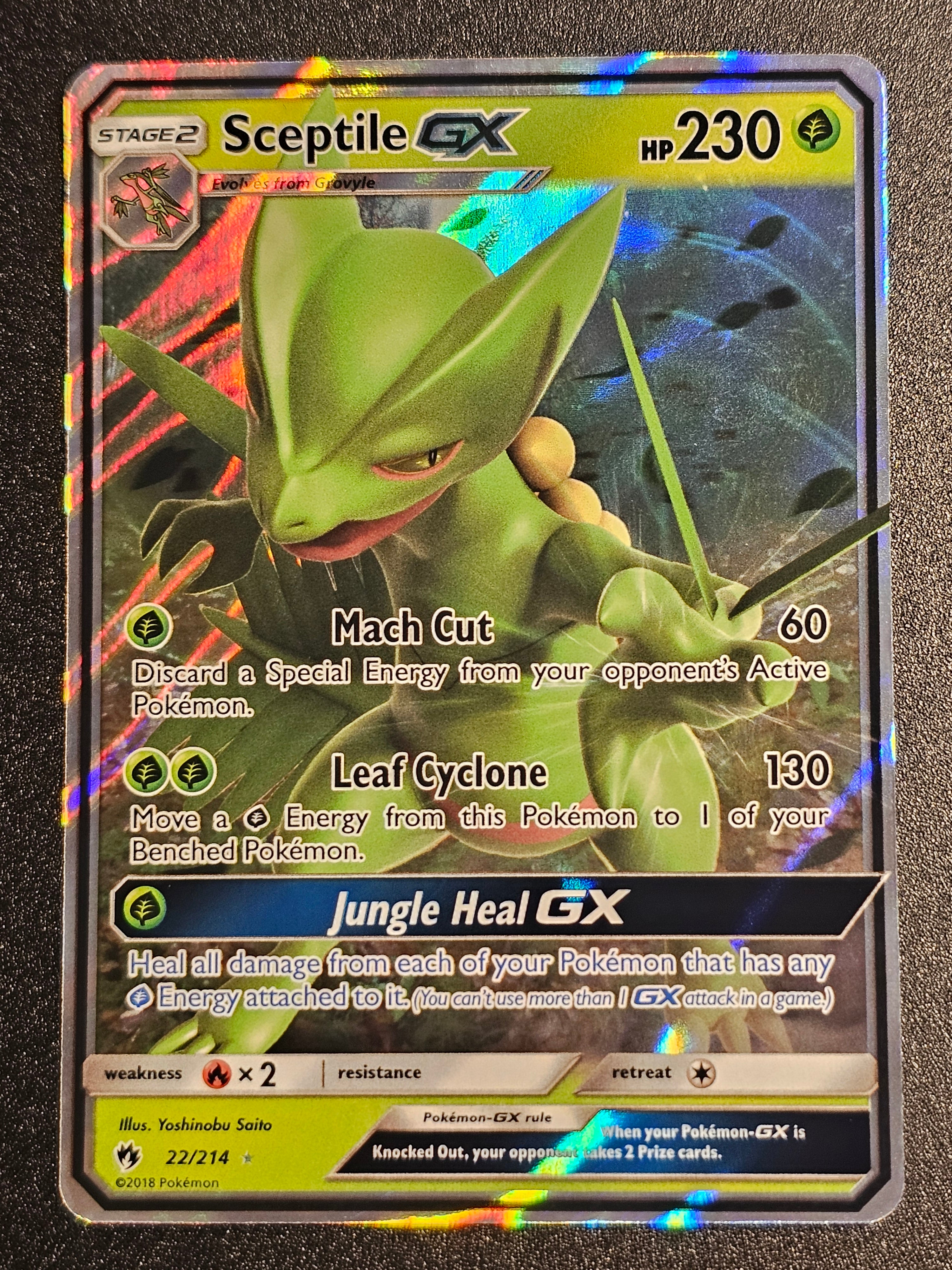 Pokemon TCG - Sceptile GX 22/214 Lost Thunder