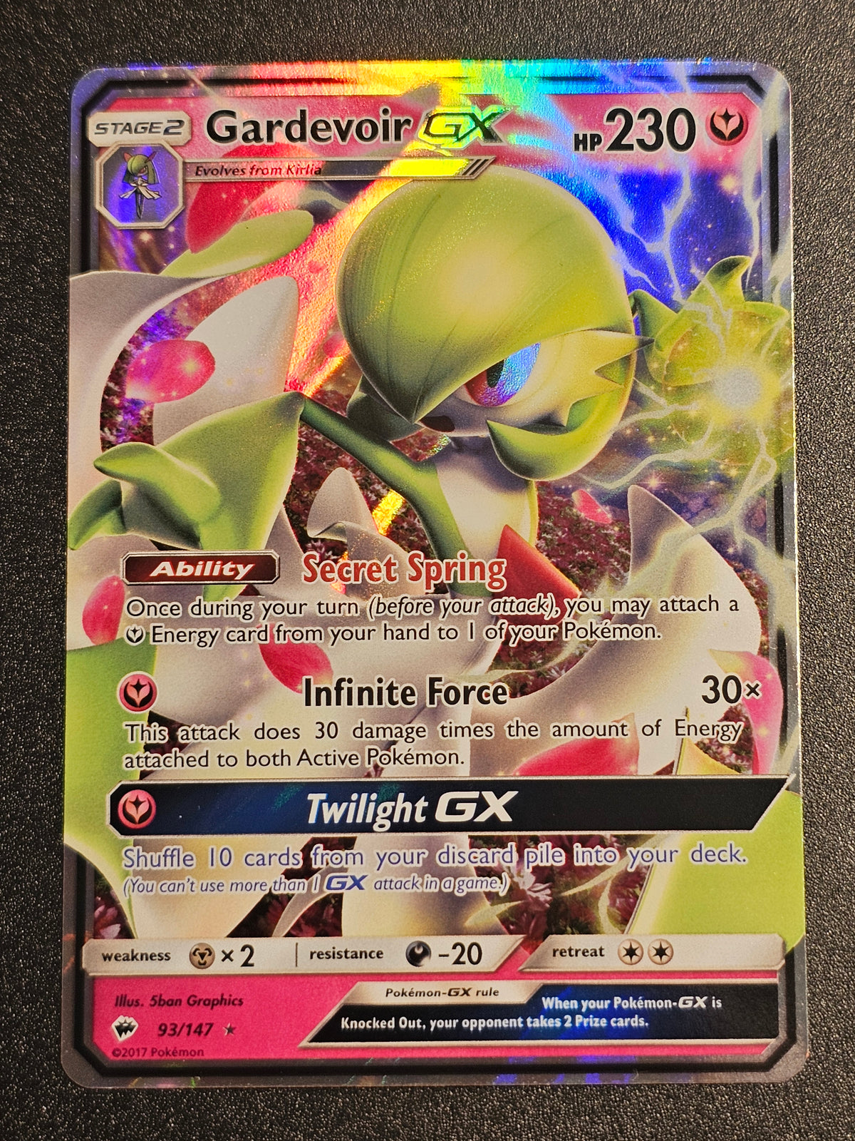Pokemon TCG - Gardevoir GX 93/147 Burning Shadows