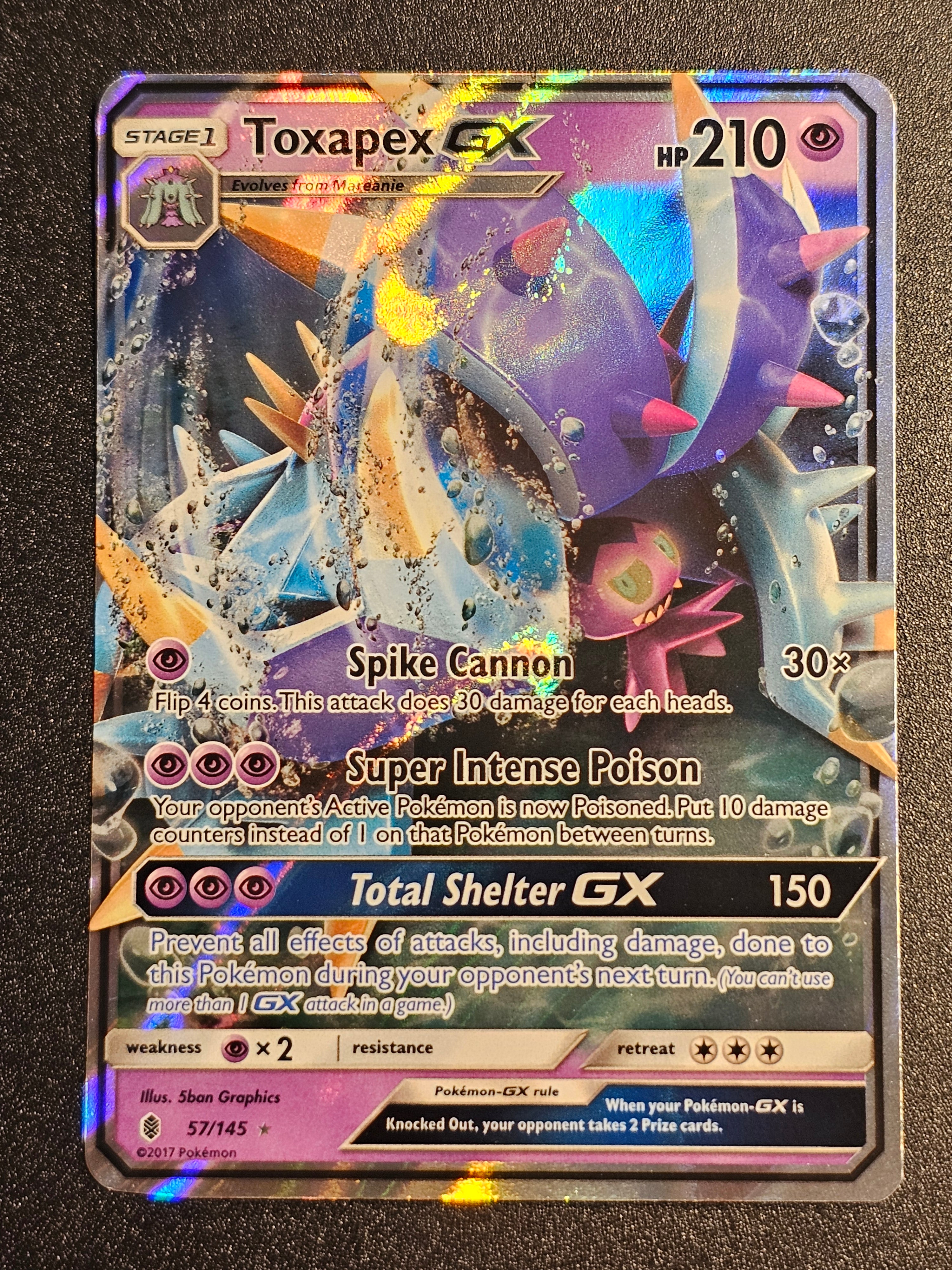 Pokemon TCG - Toxapex GX 57/145 Guardians Rising