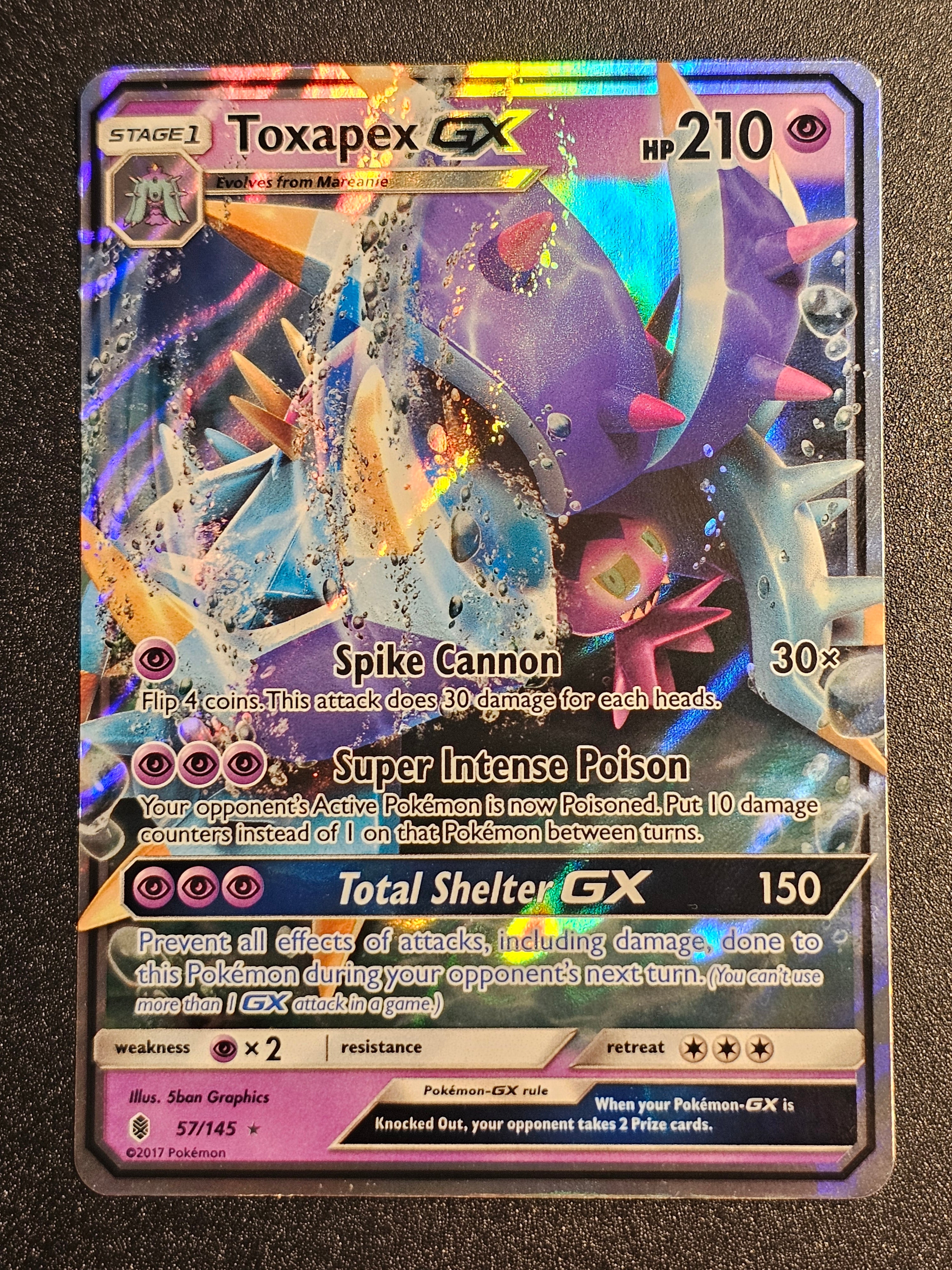Pokemon TCG - Toxapex GX 57/145 Guardians Rising