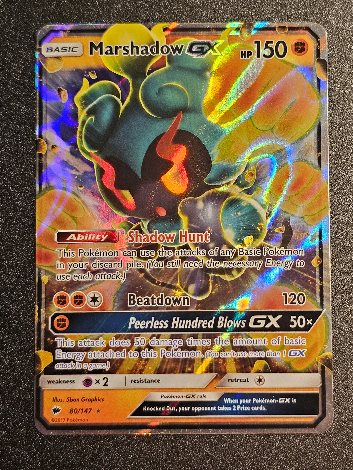 Pokemon TCG - Marshadow GX 80/147 Burning Shadows
