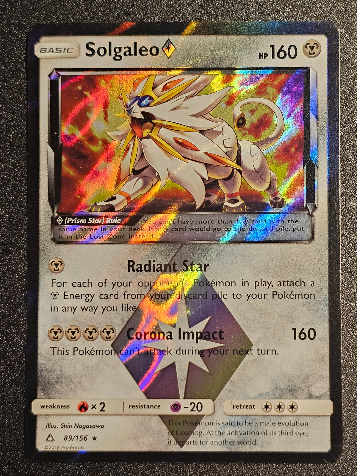 Pokemon TCG - Solgaleo Prism 89/156 Ultra Prism