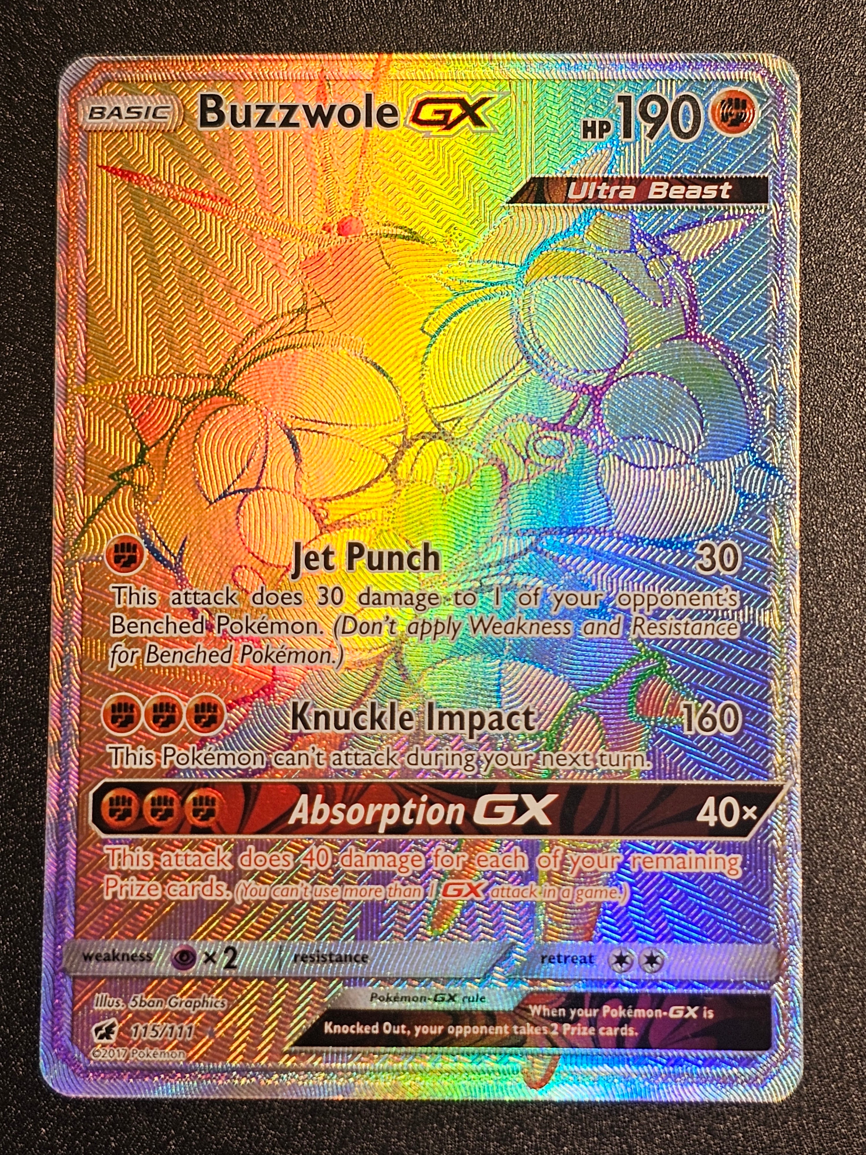 Pokemon TCG - Buzzwole GX 115/111 Crimson Invasion