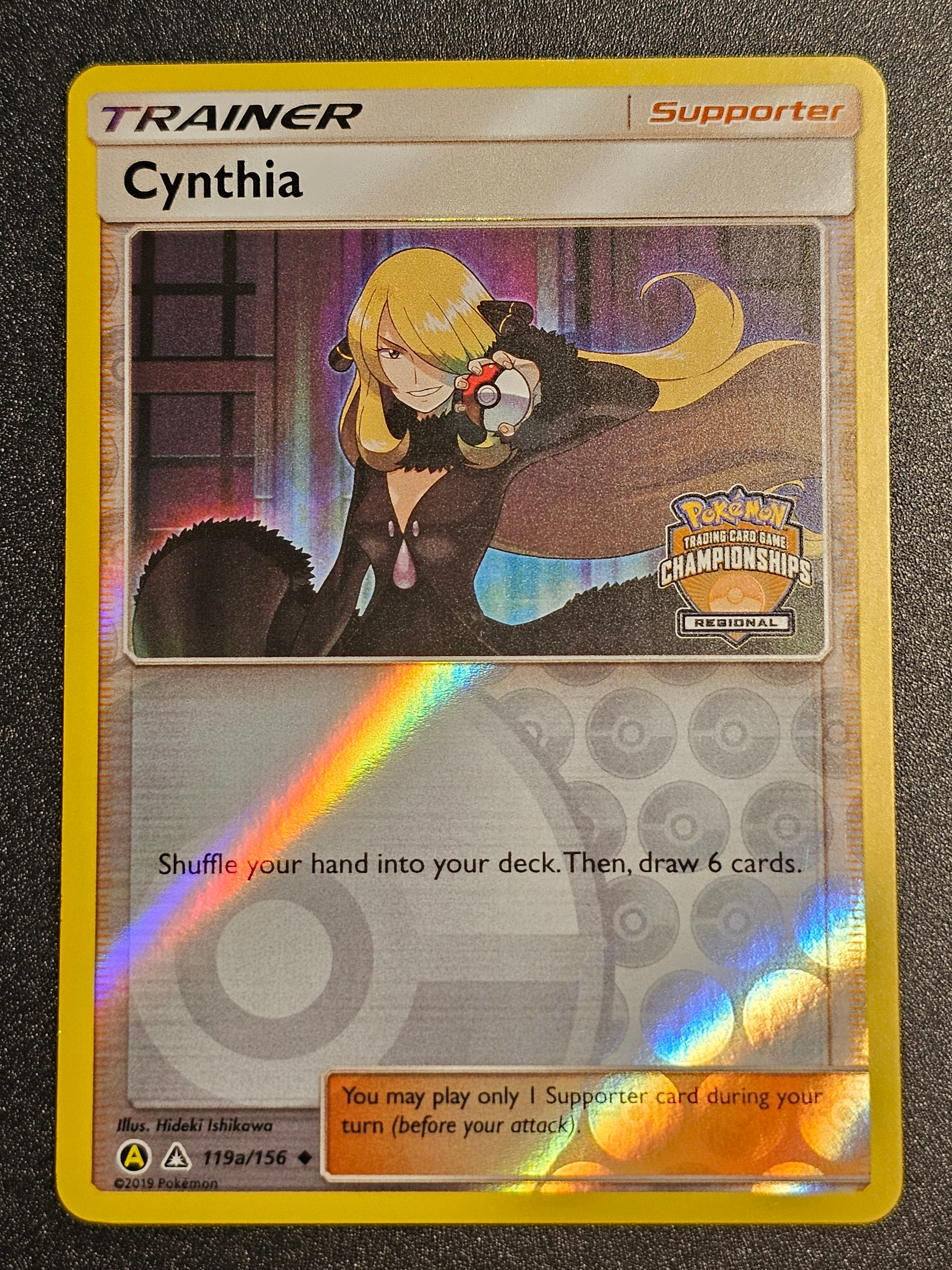 Pokemon TCG - Cynthia 119a/156 Regional Championship Promo