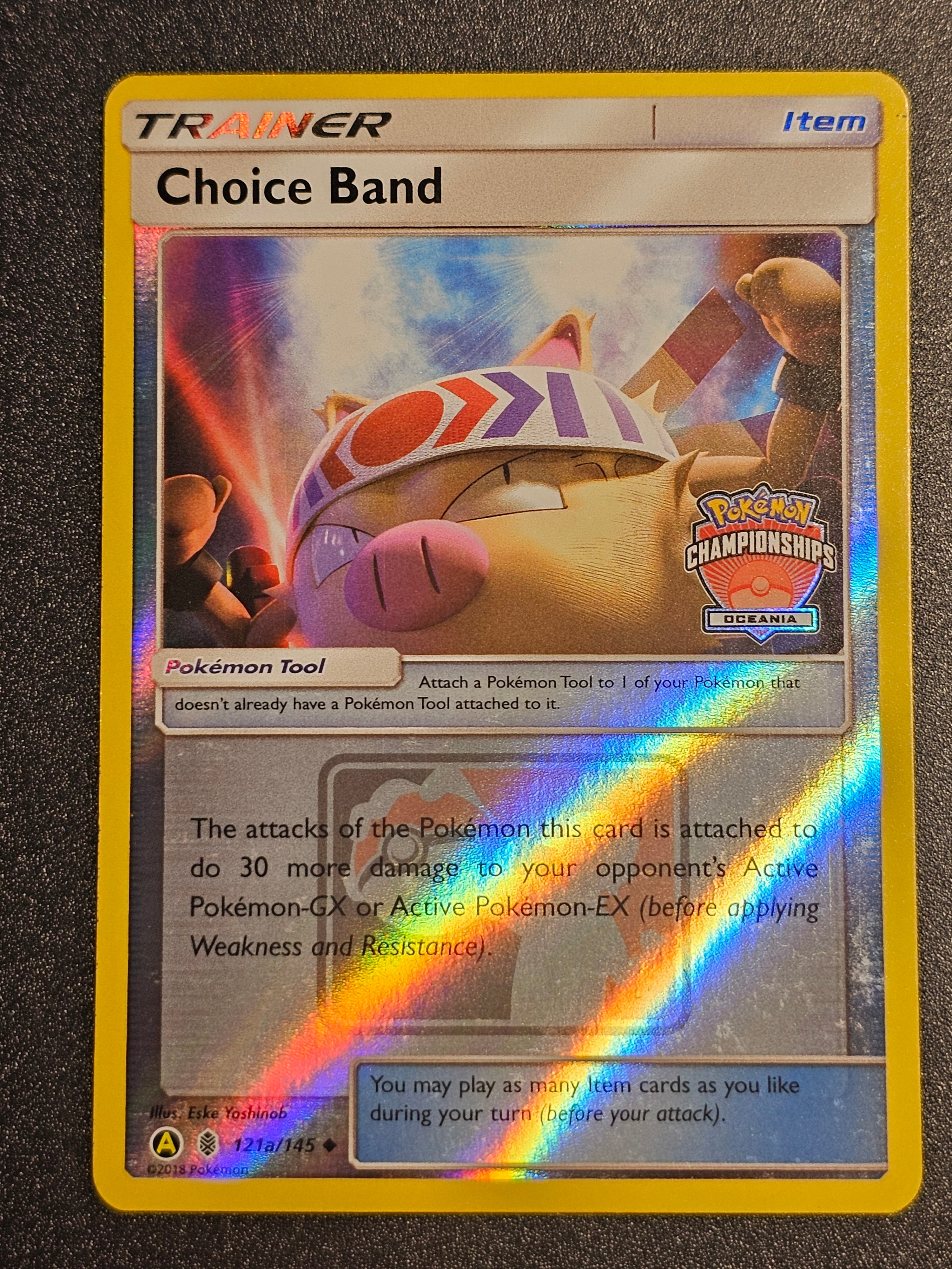 Pokemon TCG - Choice Band 121a/145 Championships Oceania Promo