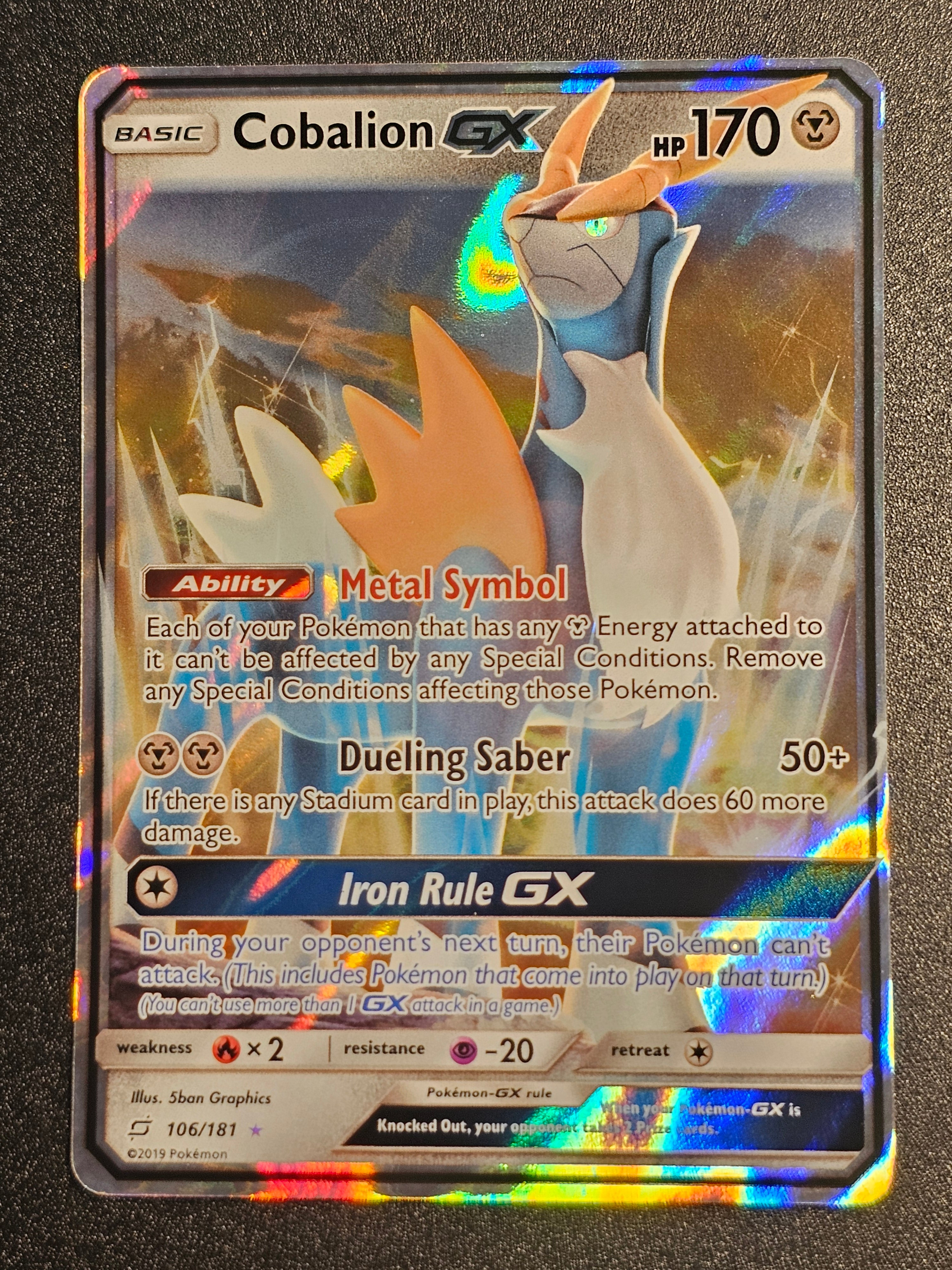 Pokemon TCG - Cobalion GX 106/181