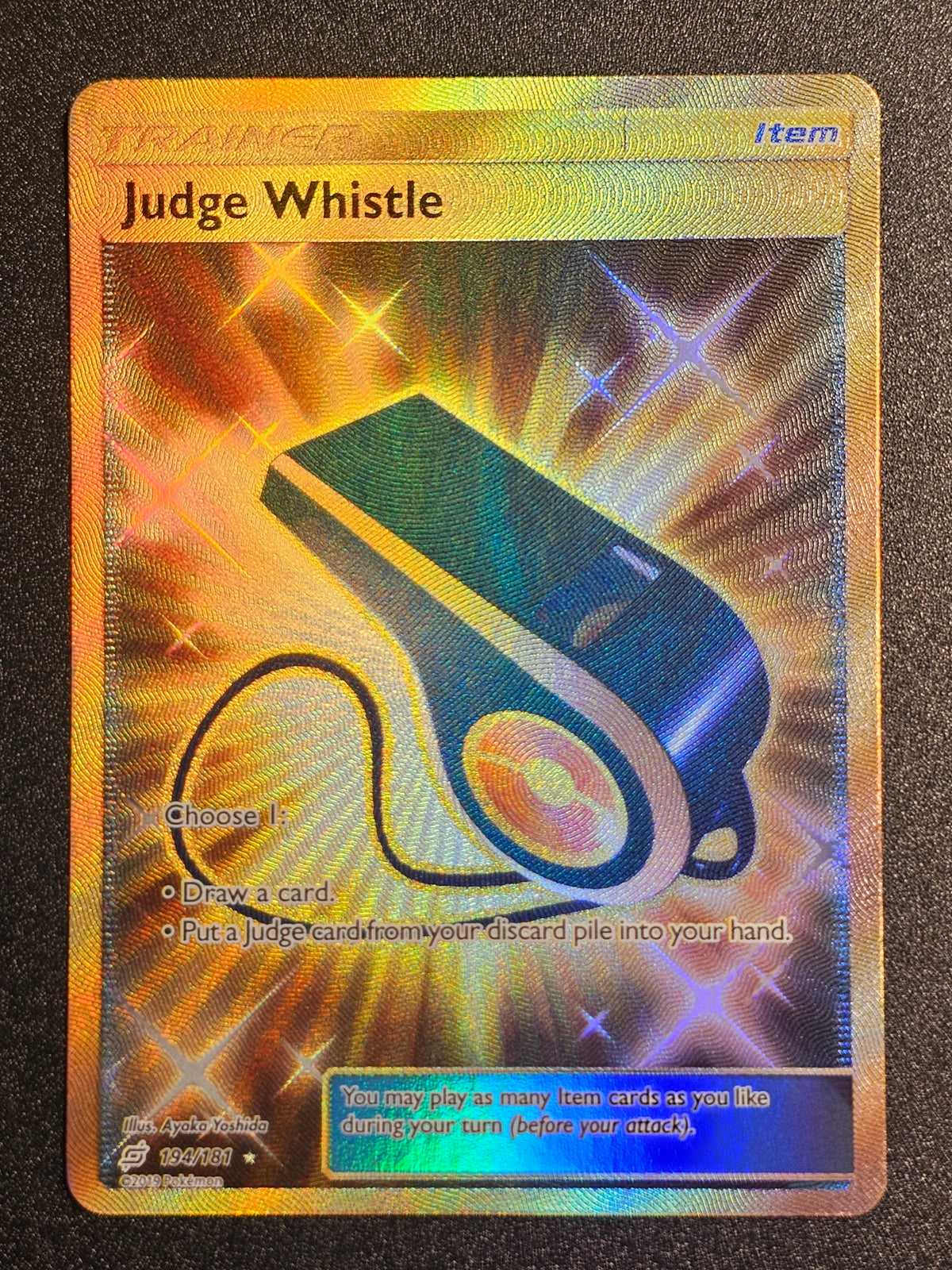 Pokemon TCG - Judge Whistle 194/181 Team Up