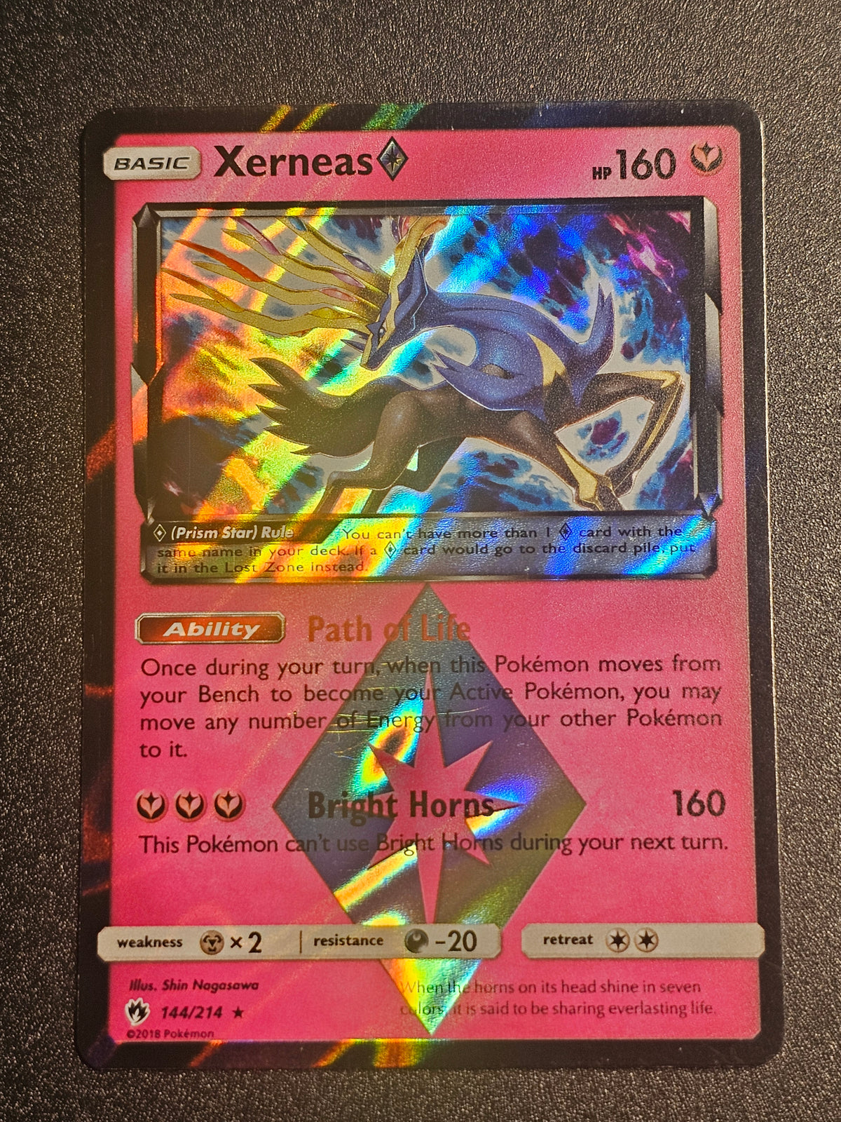 Pokemon TCG - Xerneas Prism 144/214 Lost Thunder