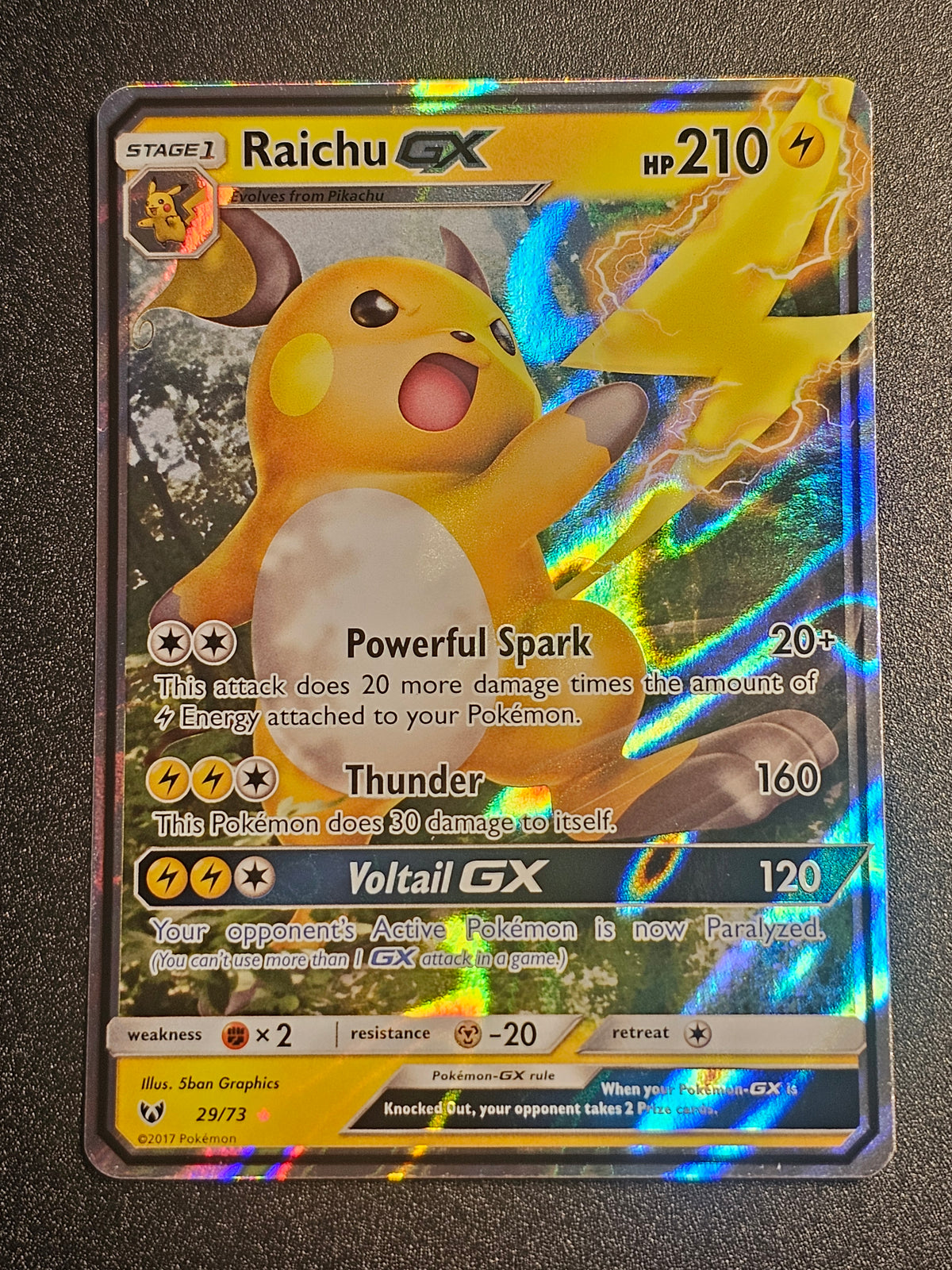 Pokemon TCG - Raichu GX 29/73 Shining Legends