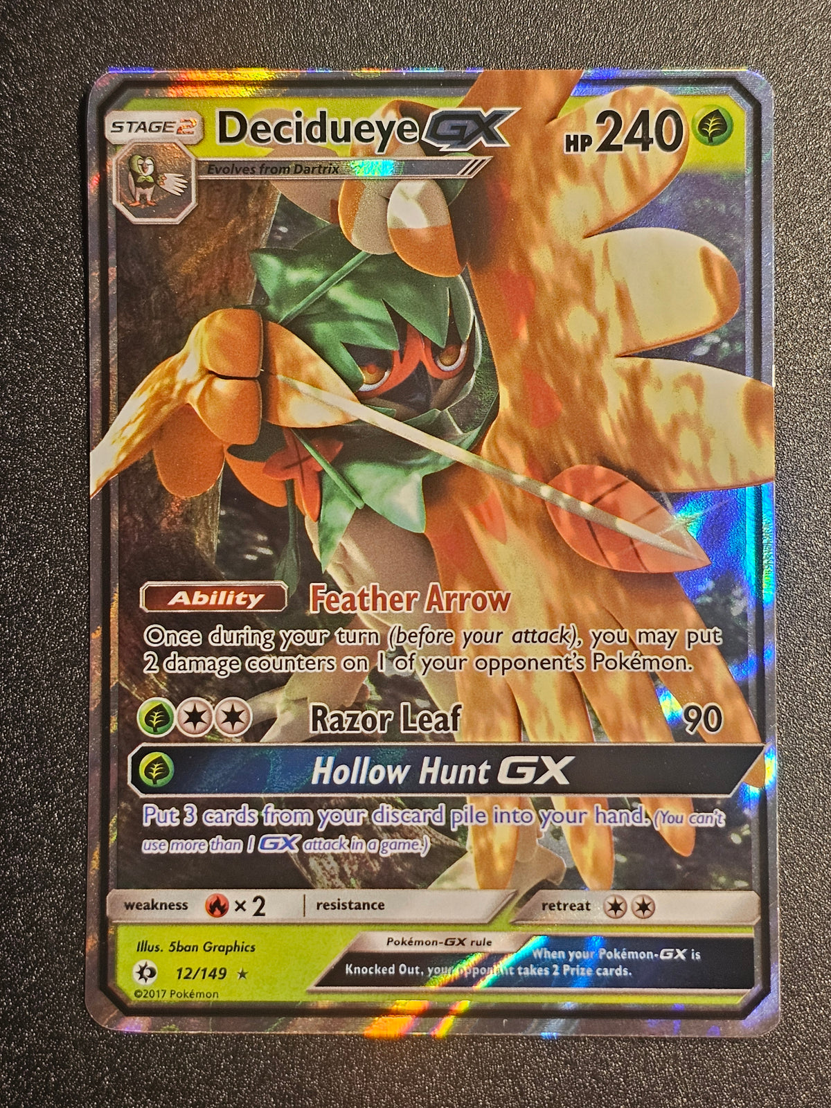 Pokemon TCG - Decidueye GX 12/149 Sun & Moon