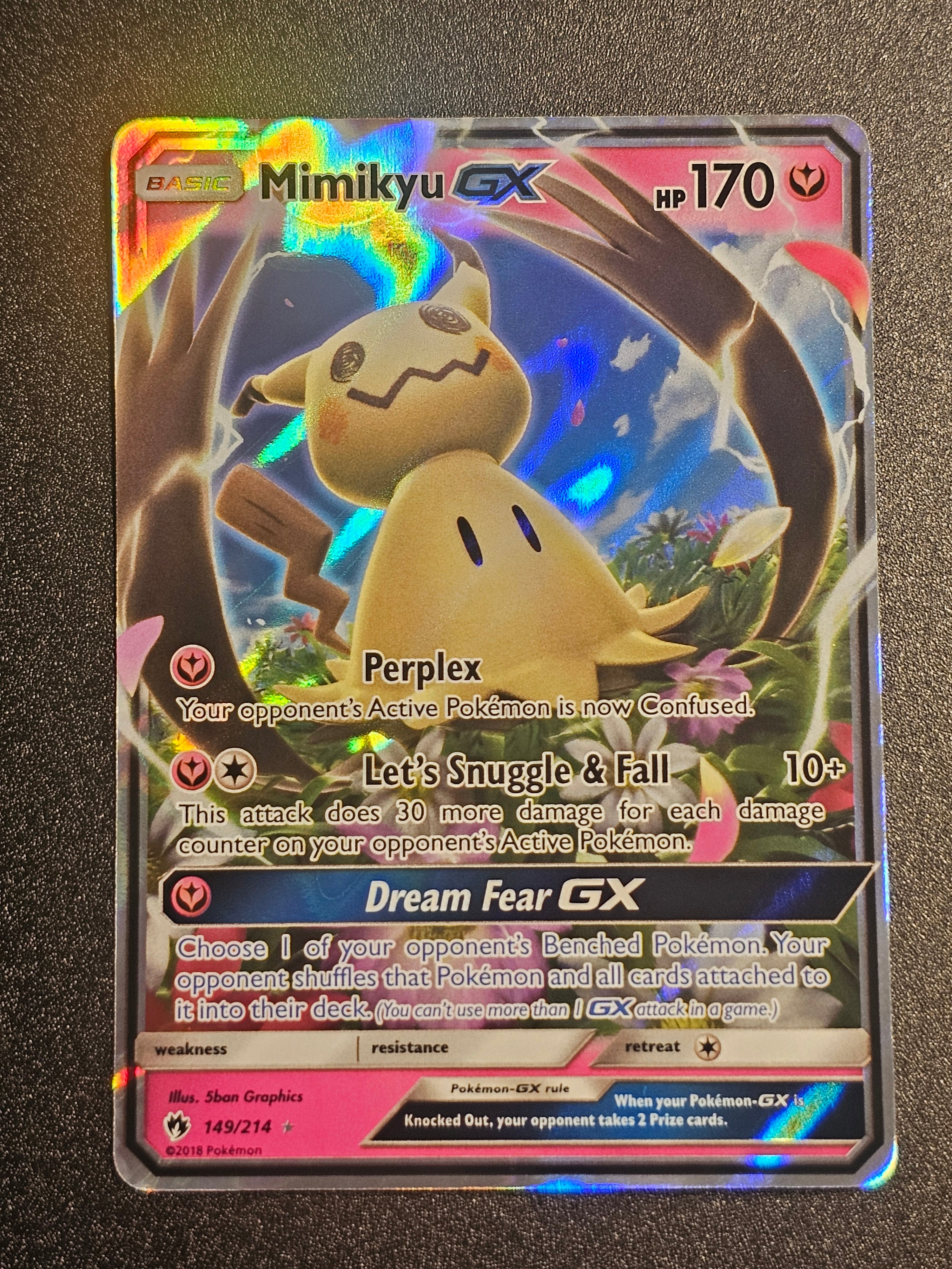 Pokemon TCG - Mimikyu GX 149/214 Lost Thunder