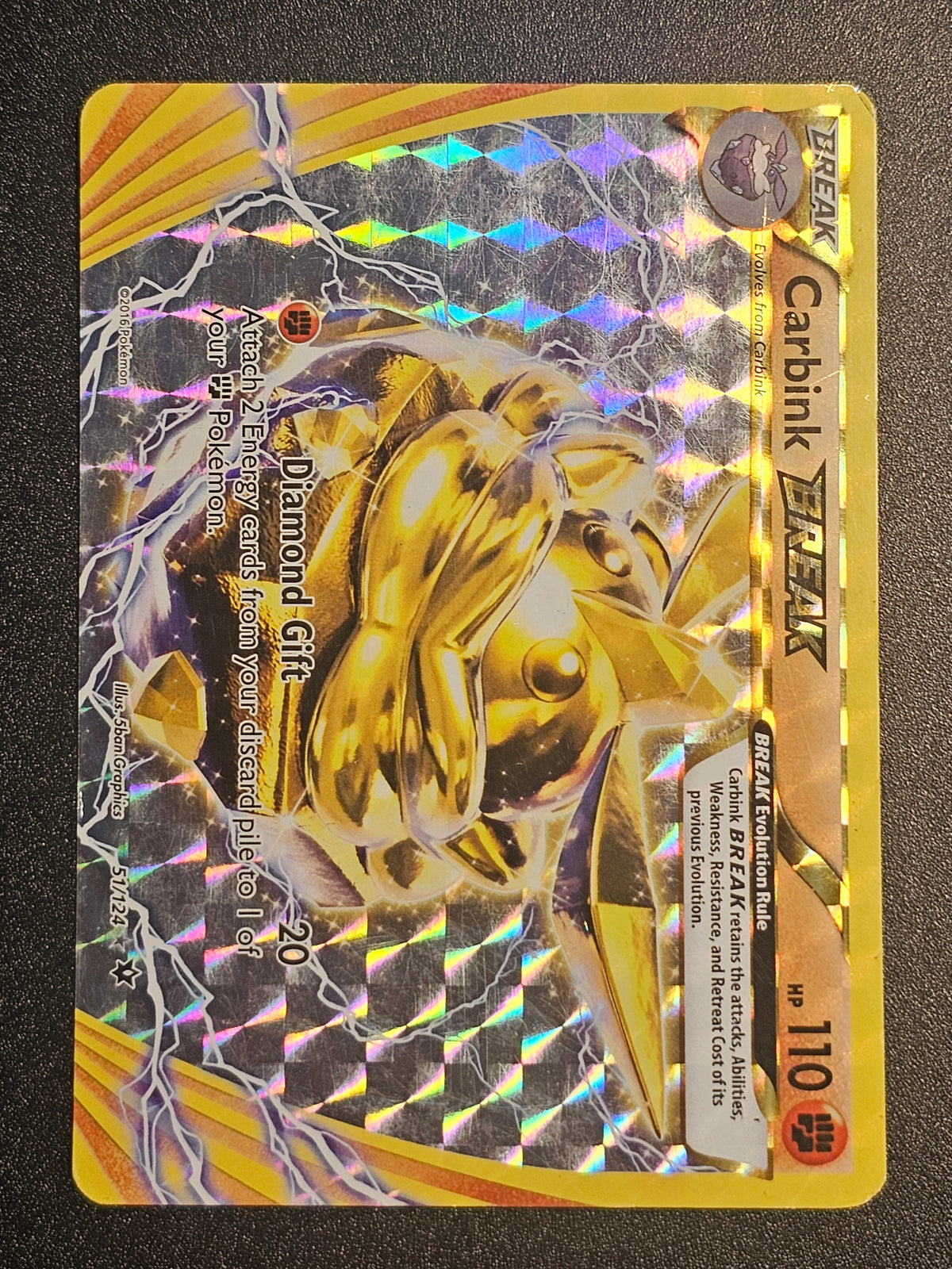 Pokemon TCG - Carbink Break 51/124 Fates Collide