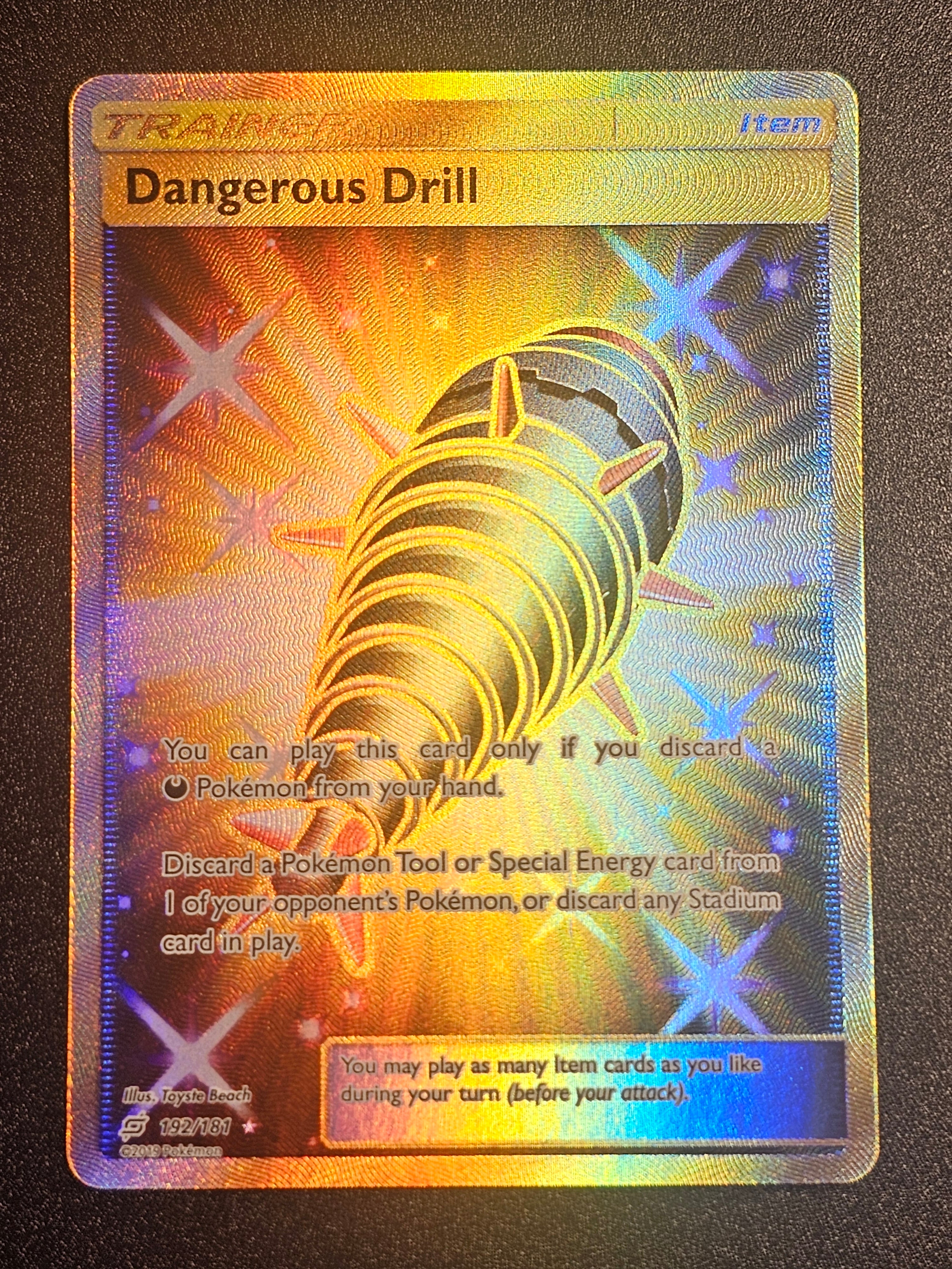 Pokemon TCG - Dangerous Drill 192/181 Team Up