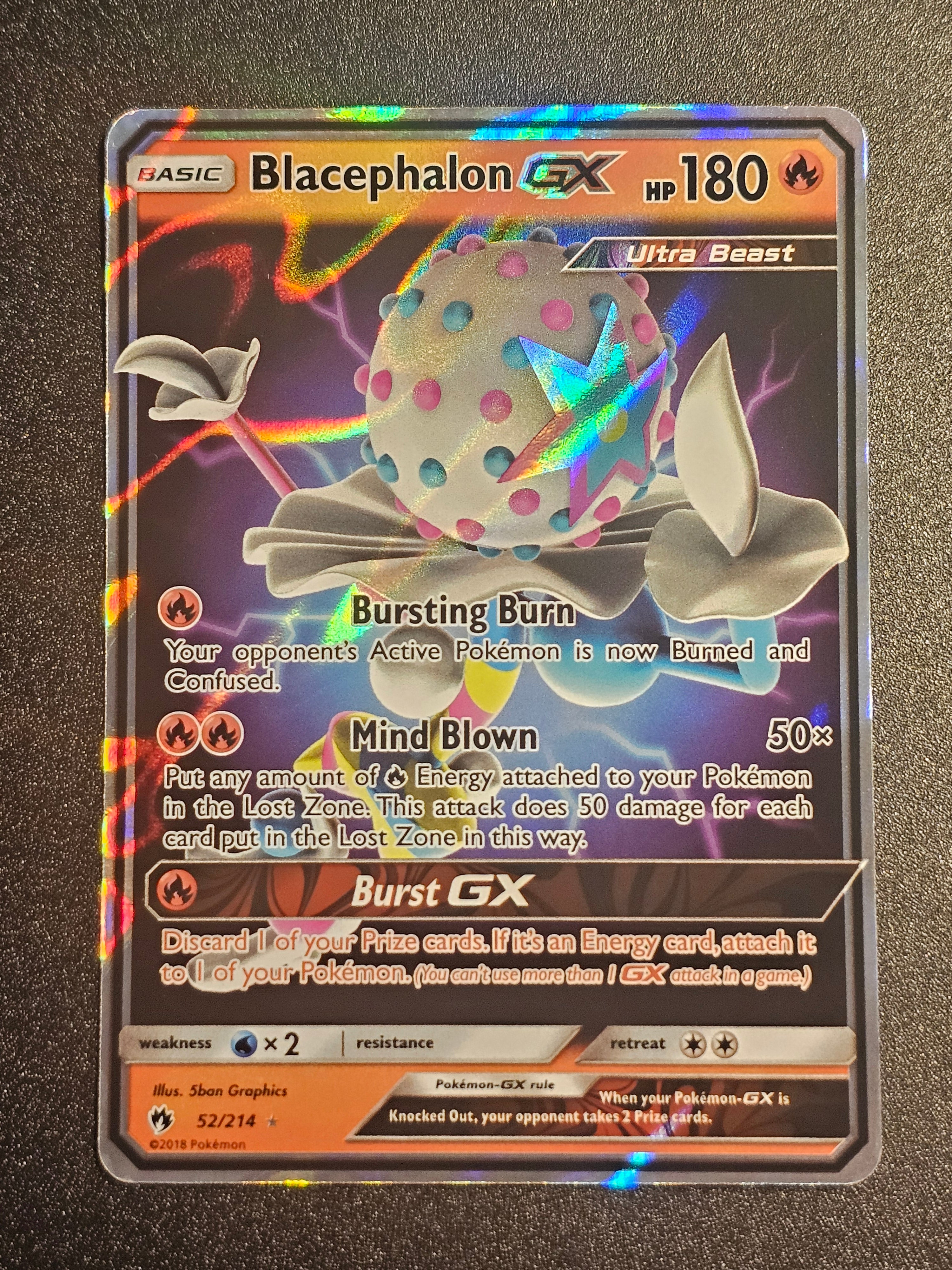 Pokemon TCG - Blacephalon GX 52/214 Lost Thunder