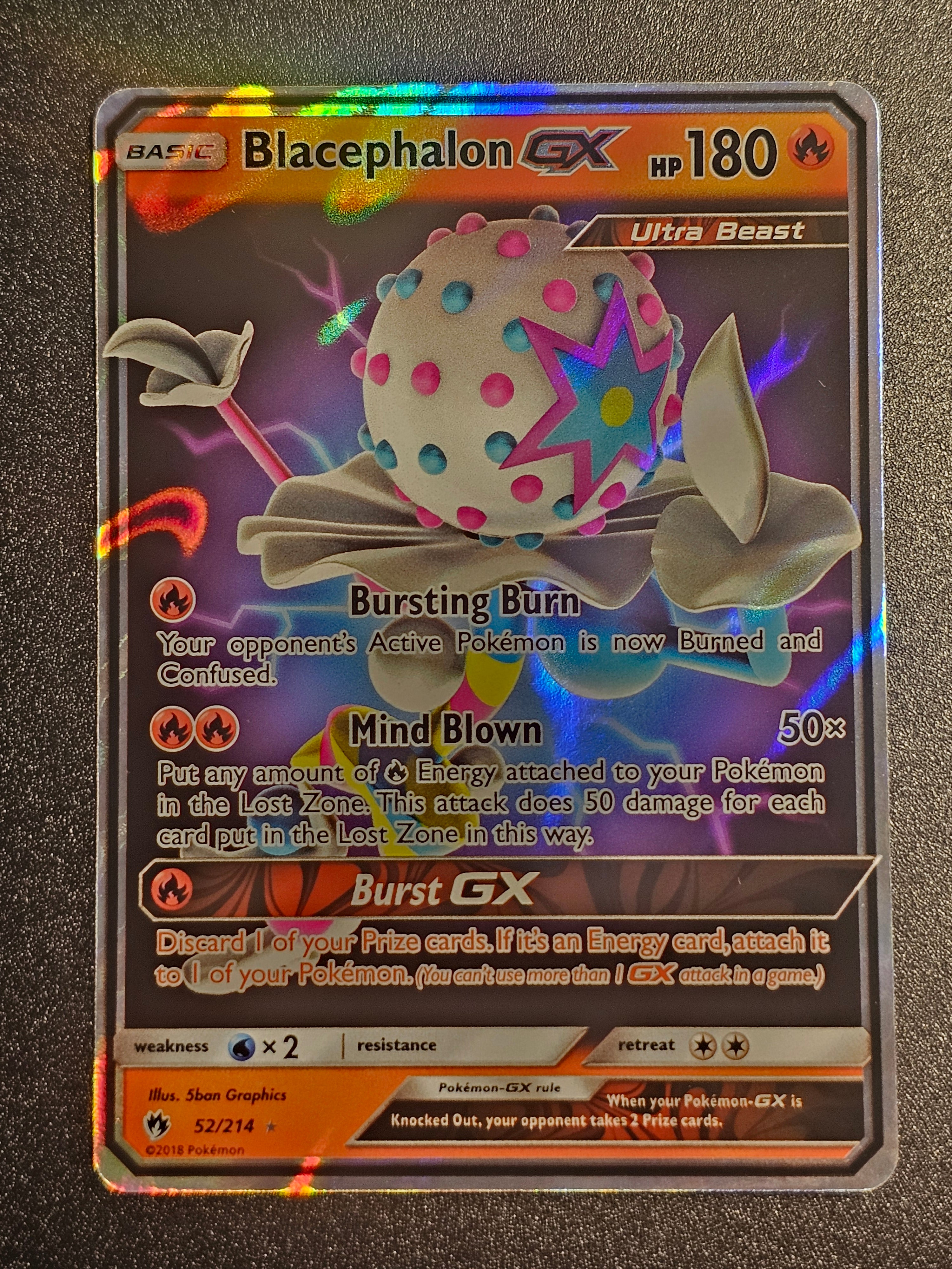 Pokemon TCG - Blacephalon GX 52/214 Lost Thunder