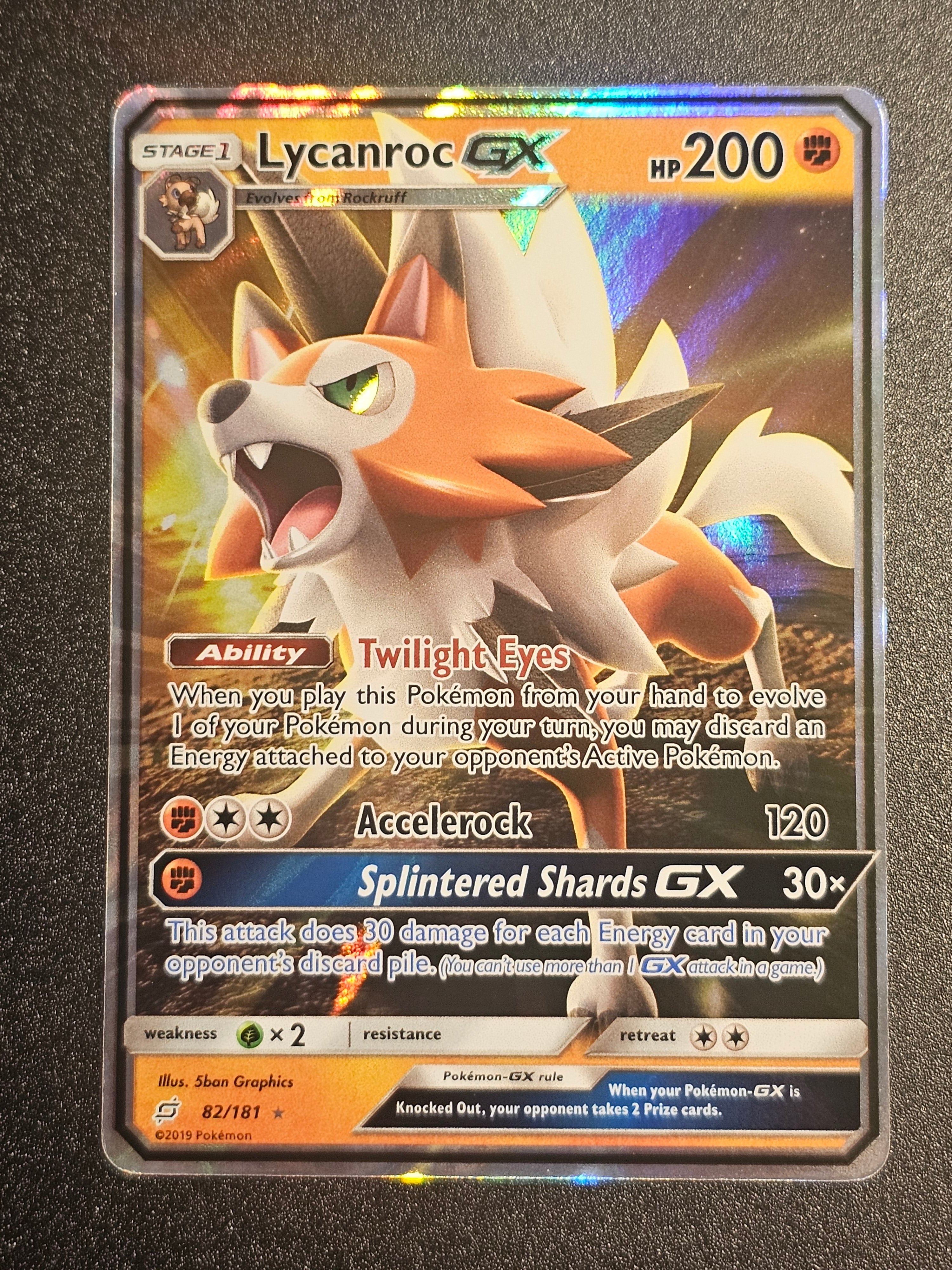 Pokemon TCG - Lycanroc GX 82/181 Team Up