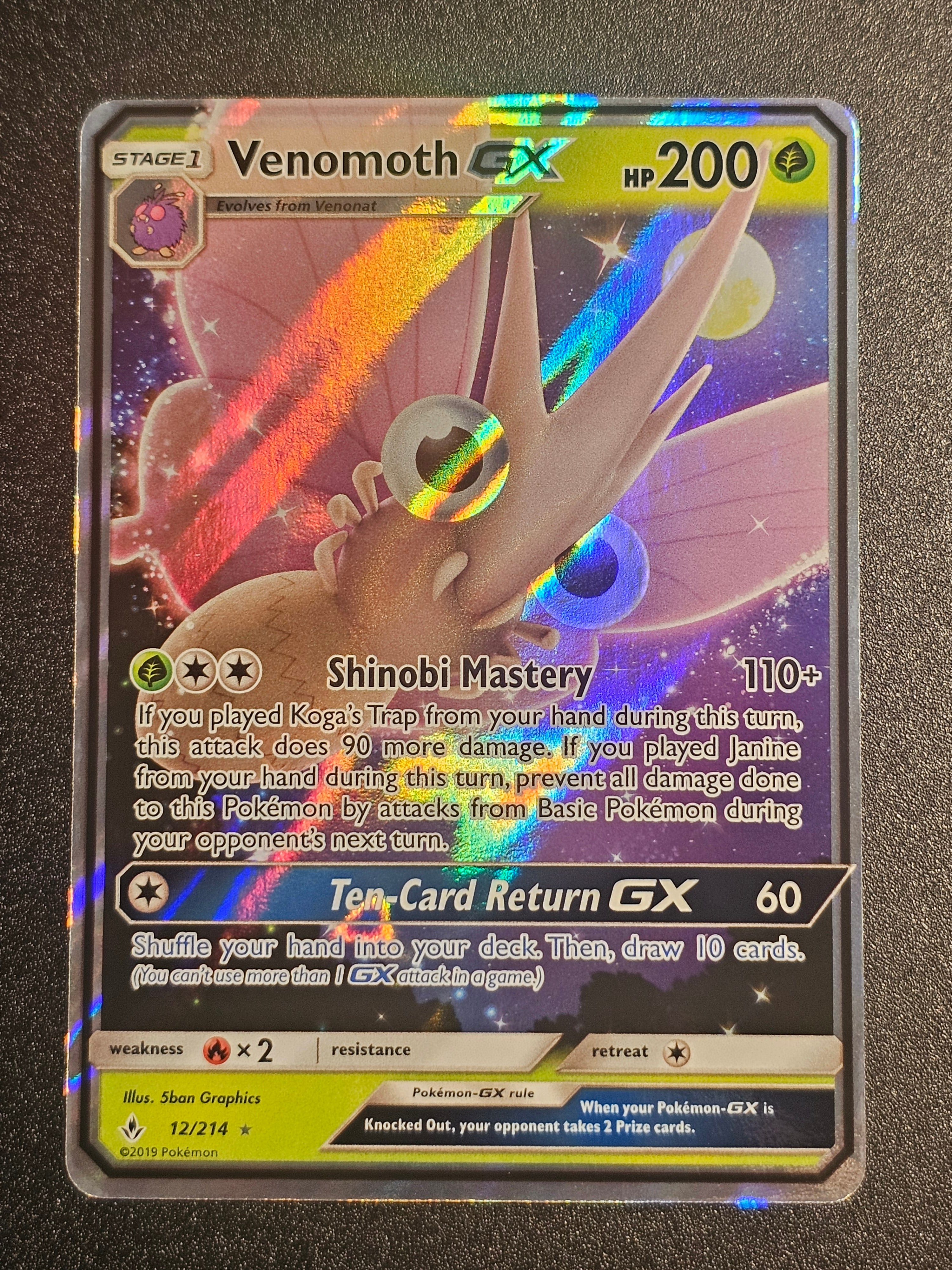 Pokemon TCG - Venomoth GX 12/214 Unbroken Bonds