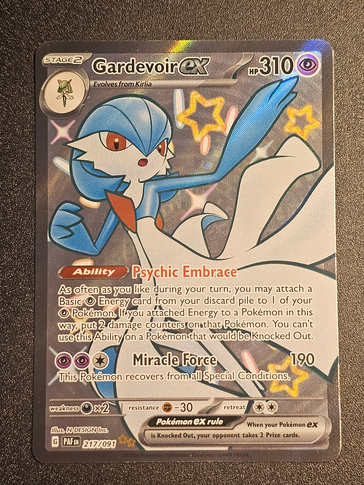 Pokemon TCG - Gardevoir EX 217/091 Paldean Fates