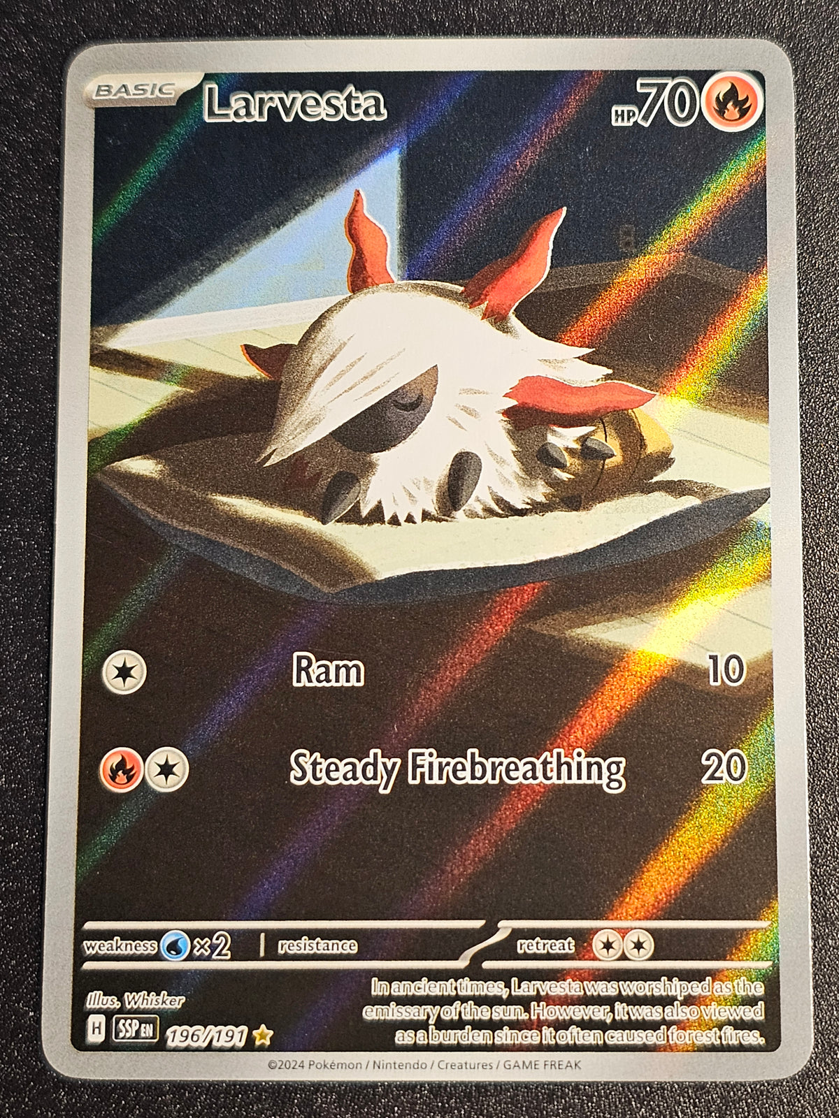 Pokemon TCG - Larvesta 196/191 Surging Sparks