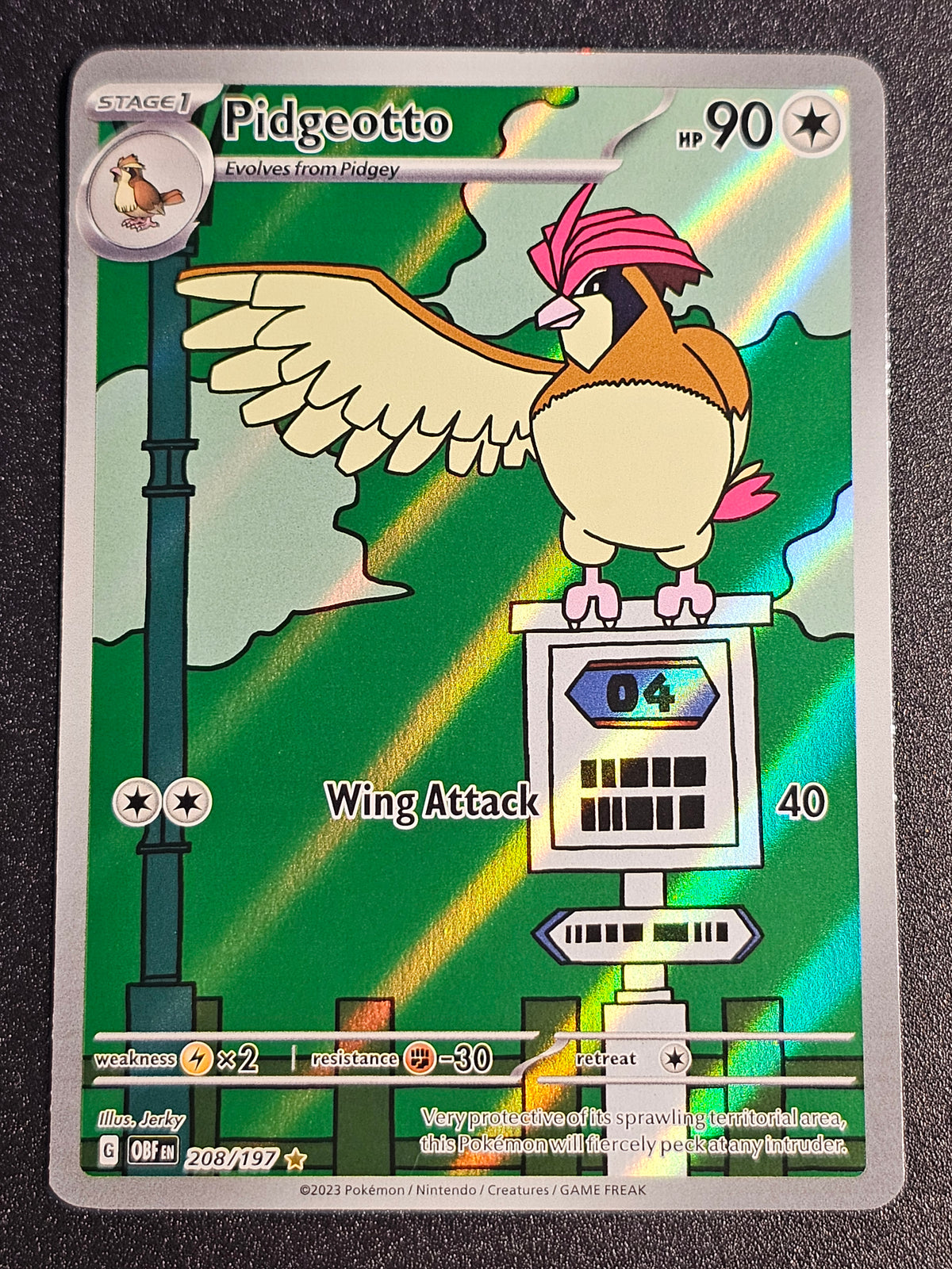 Pokemon TCG - Pidgeotto 208/197 Obsidian Flames