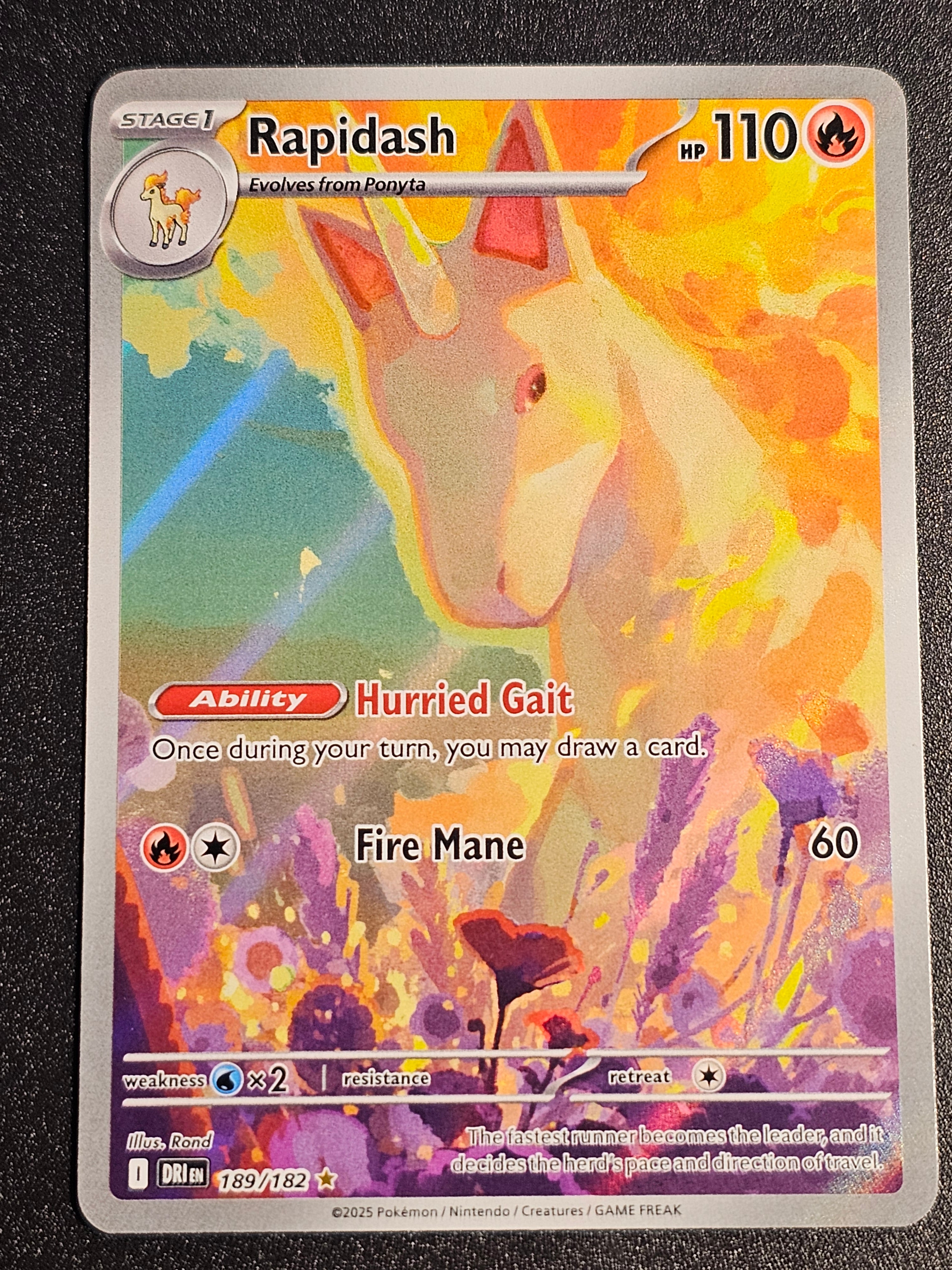 Pokemon TCG - Rapidash 189/182 Destined Rivals