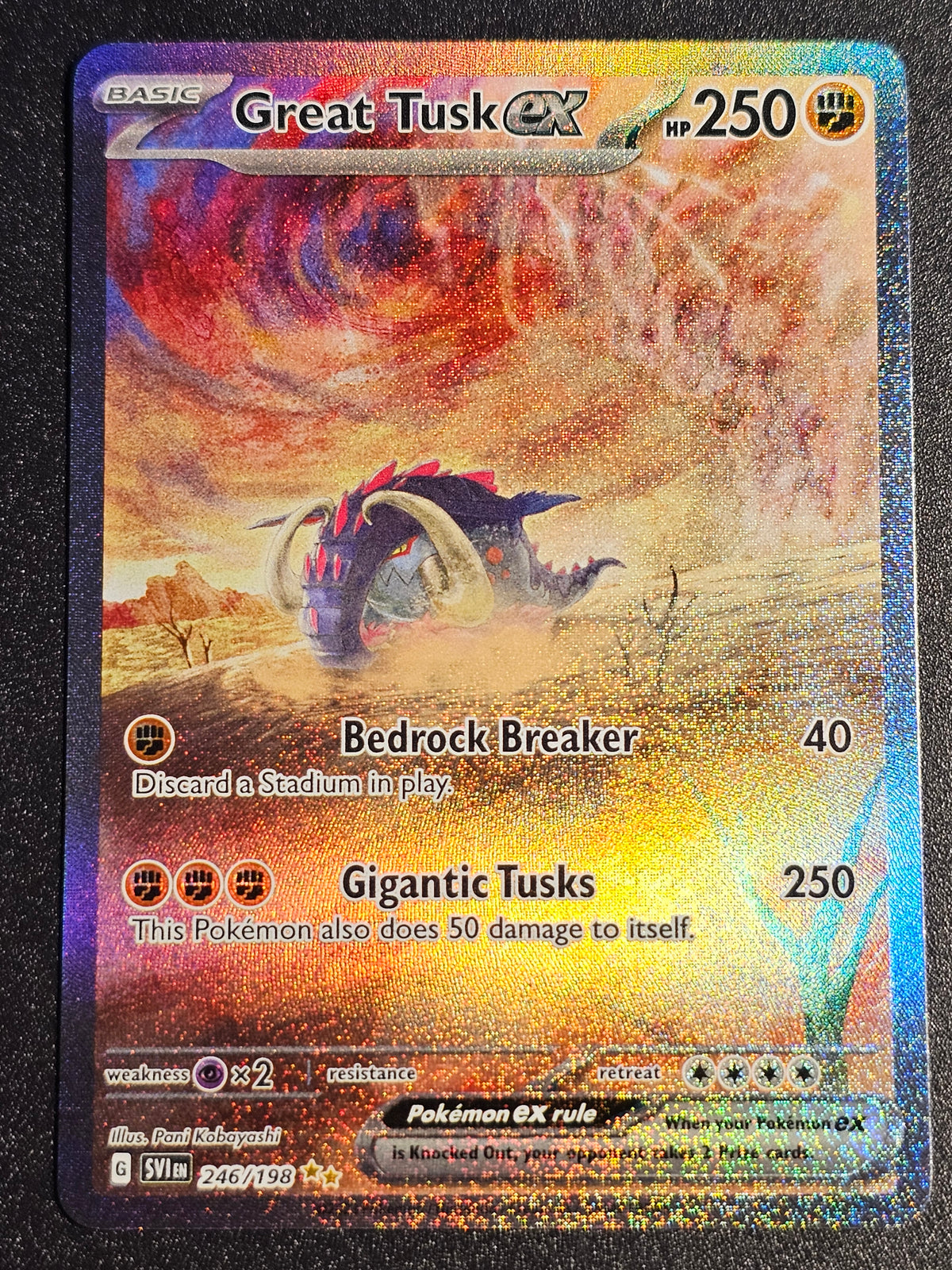 Pokemon TCG - Great Tusk EX 246/198