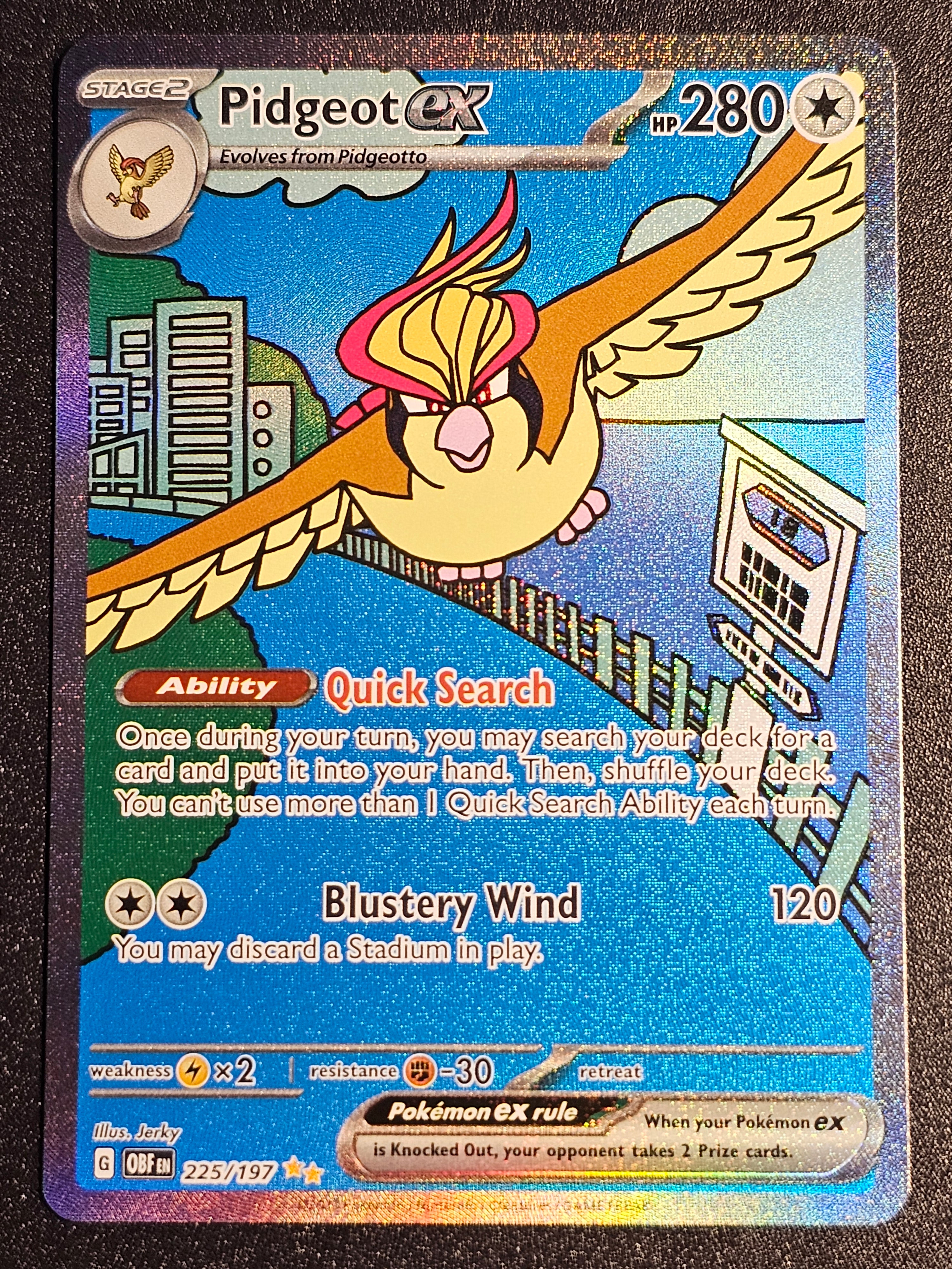 Pokemon TCG - Pidgeot EX 225/197 Obsidian Flames