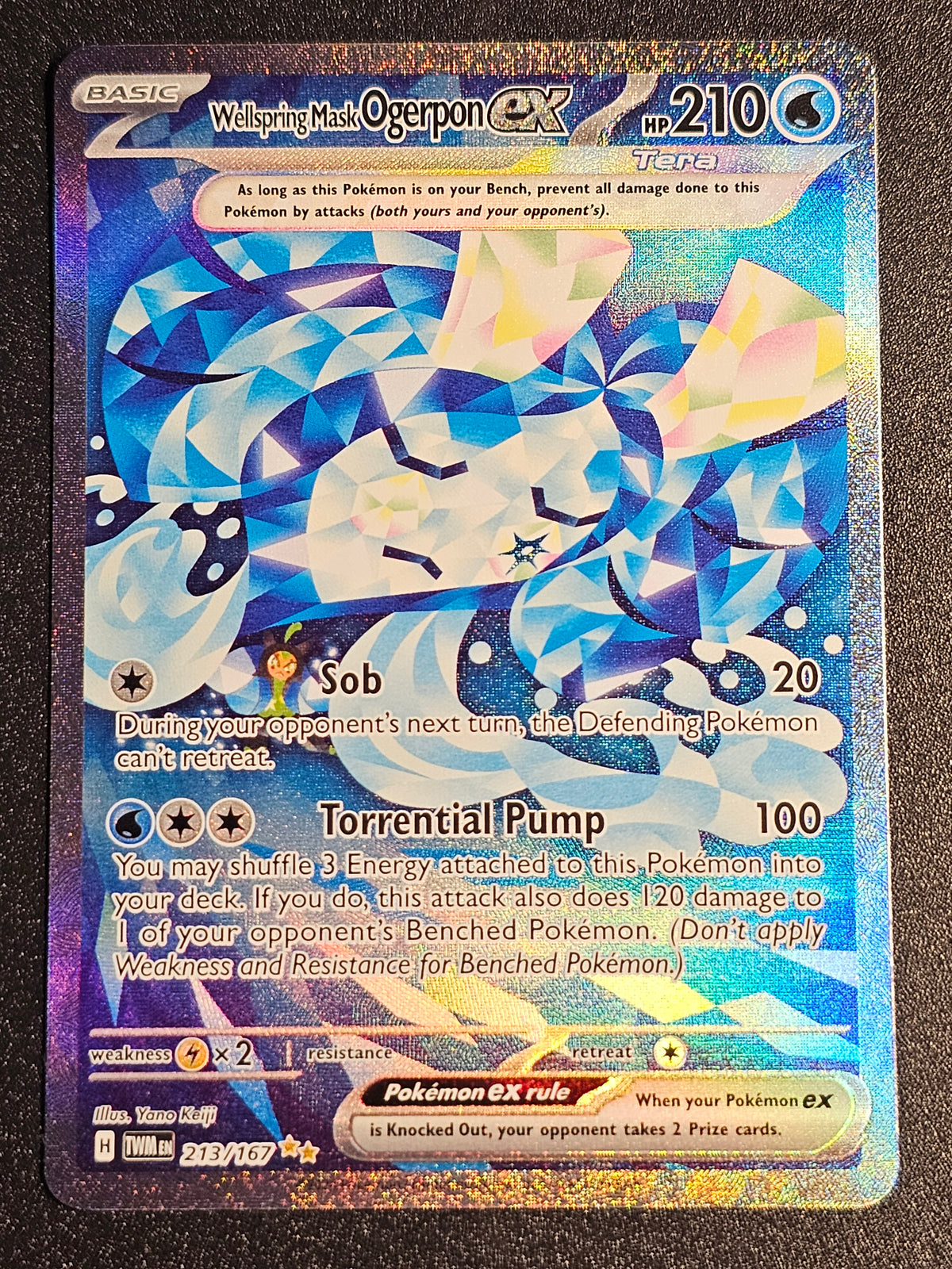 Pokemon TCG - Wellspring Mask Ogerpon EX 213/167