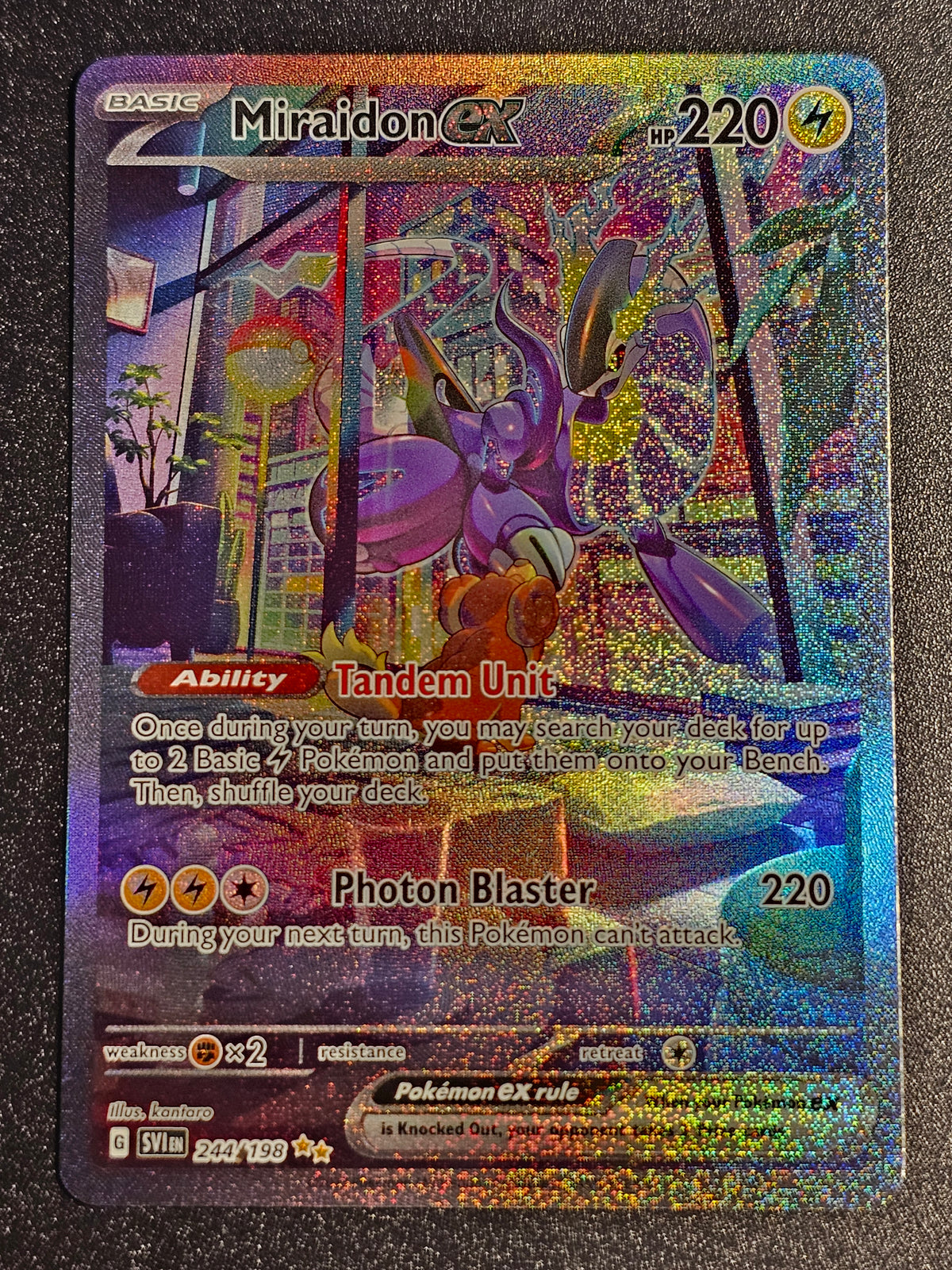 Pokemon TCG - Miraidon EX 244/198 Scarlet & Violet Base Set