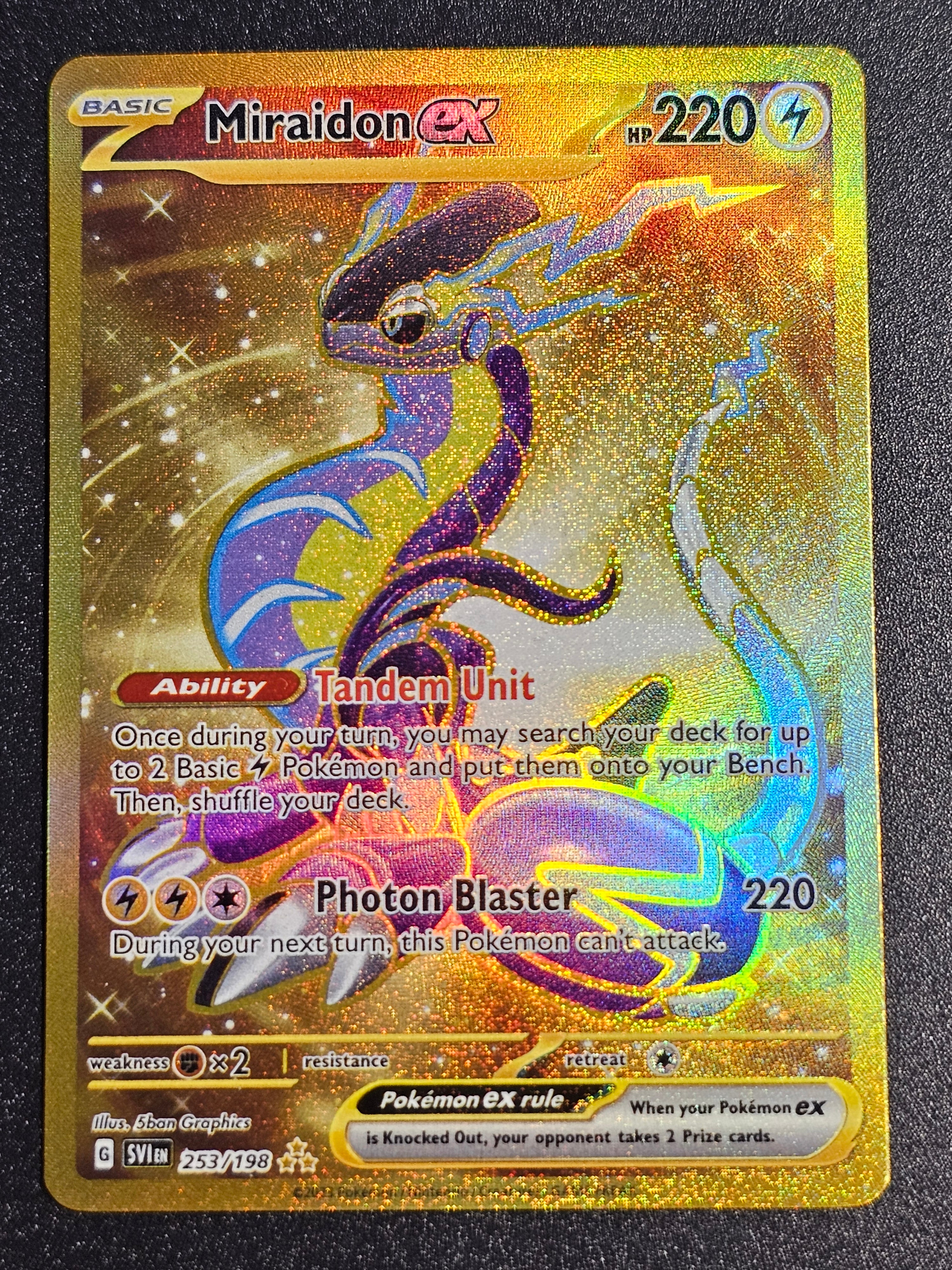 Pokemon TCG - Miraidon EX 253/198 Scarlet & Violet Base Set