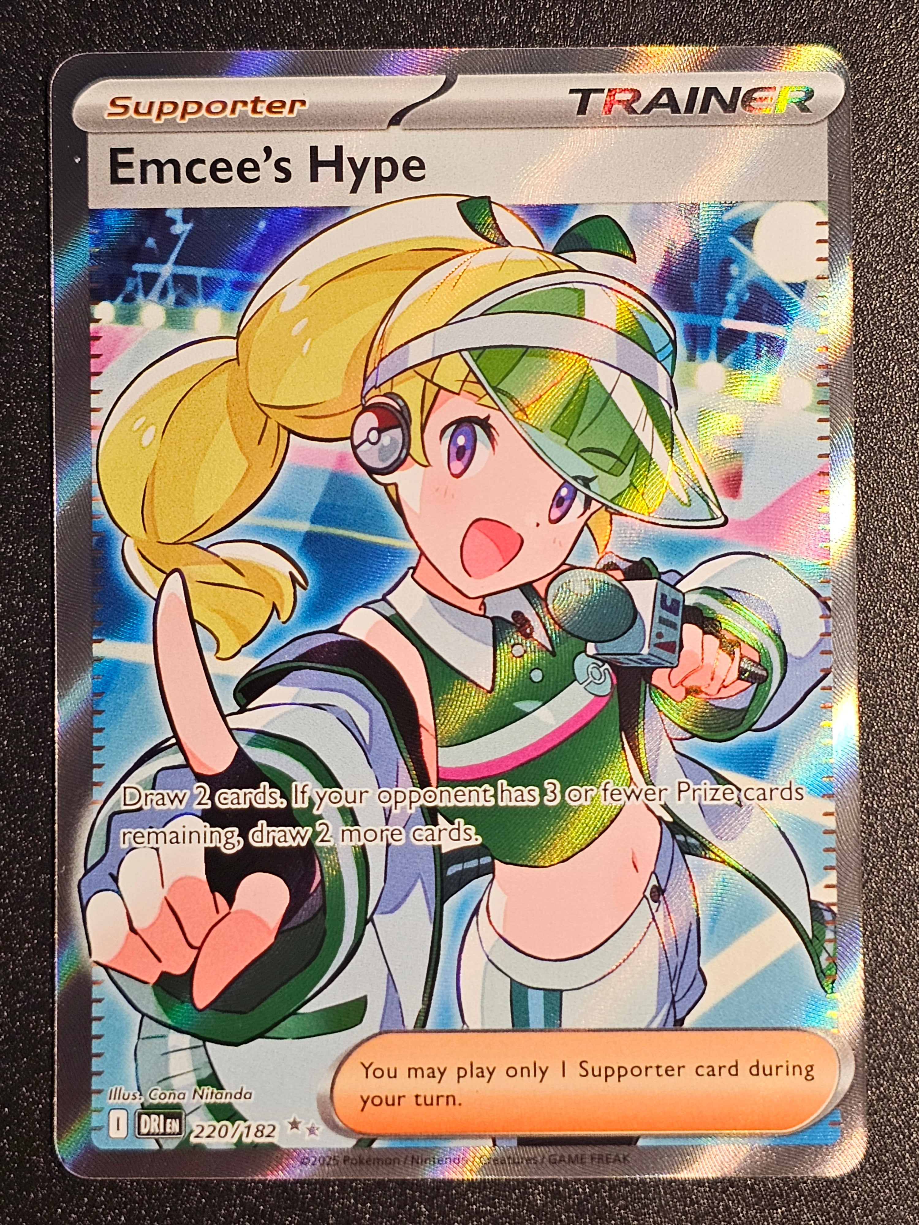 Pokemon TCG - Emcee's Hype 220/182 Destined Rivals