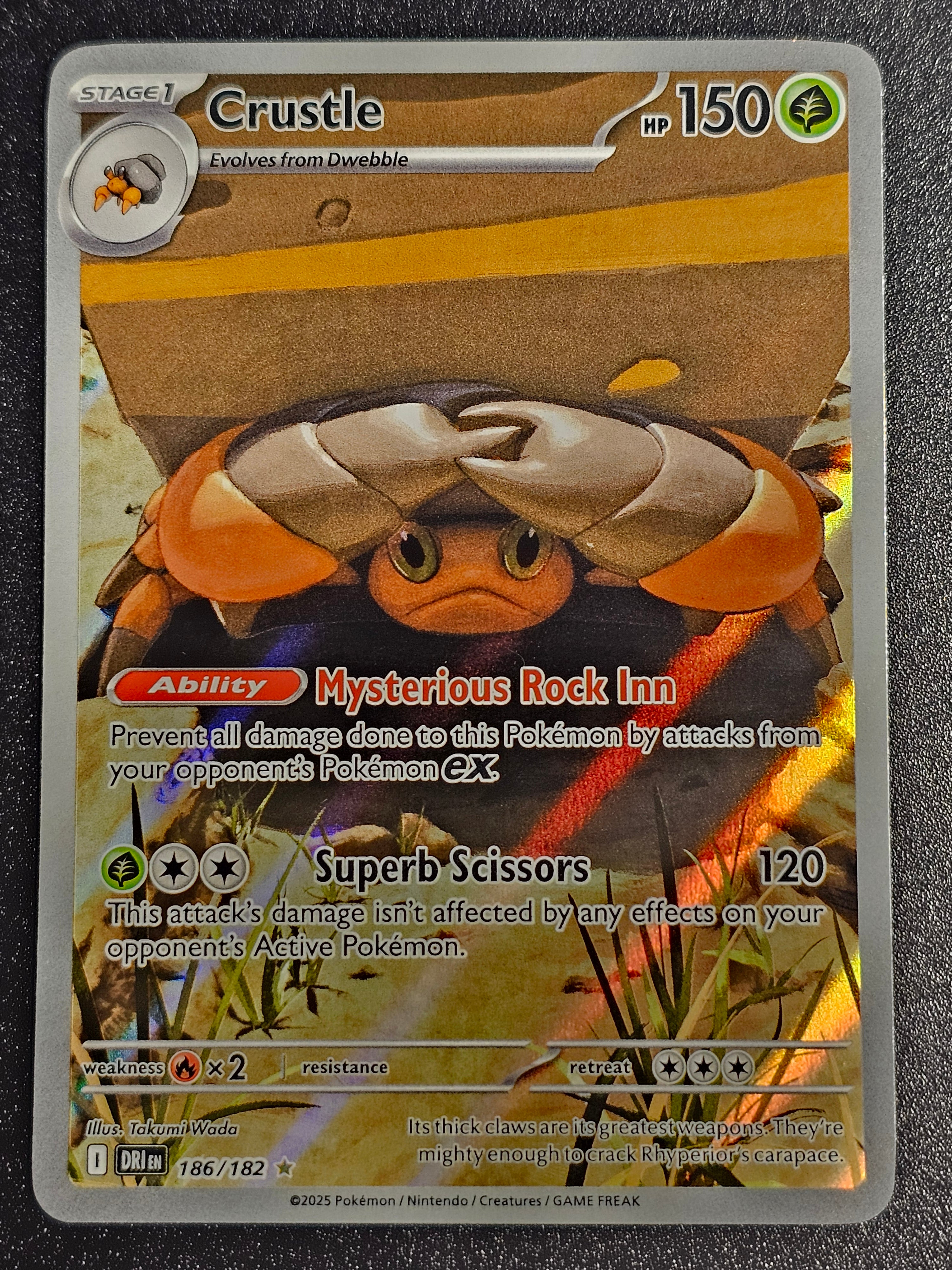 Pokemon TCG - Crustle 186/182 Destined Rivals