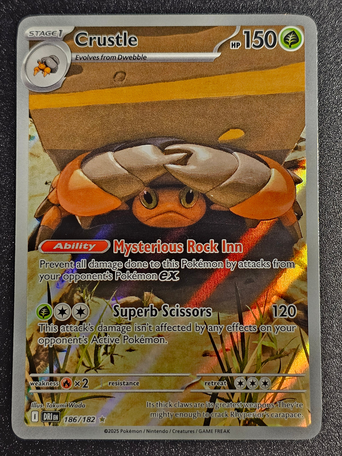 Pokemon TCG - Crustle 186/182 Destined Rivals
